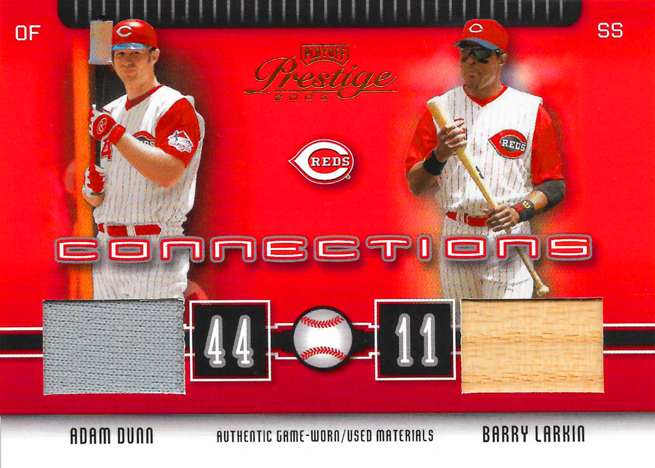 2003 Playoff Prestige Connections Materials Jersey-Bat