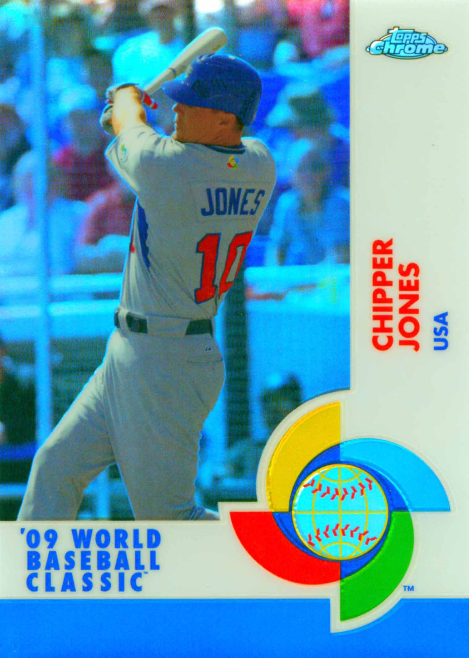 Chipper Jones Jersey - USA 2006 World Baseball Classic Throwback Baseball  Jersey