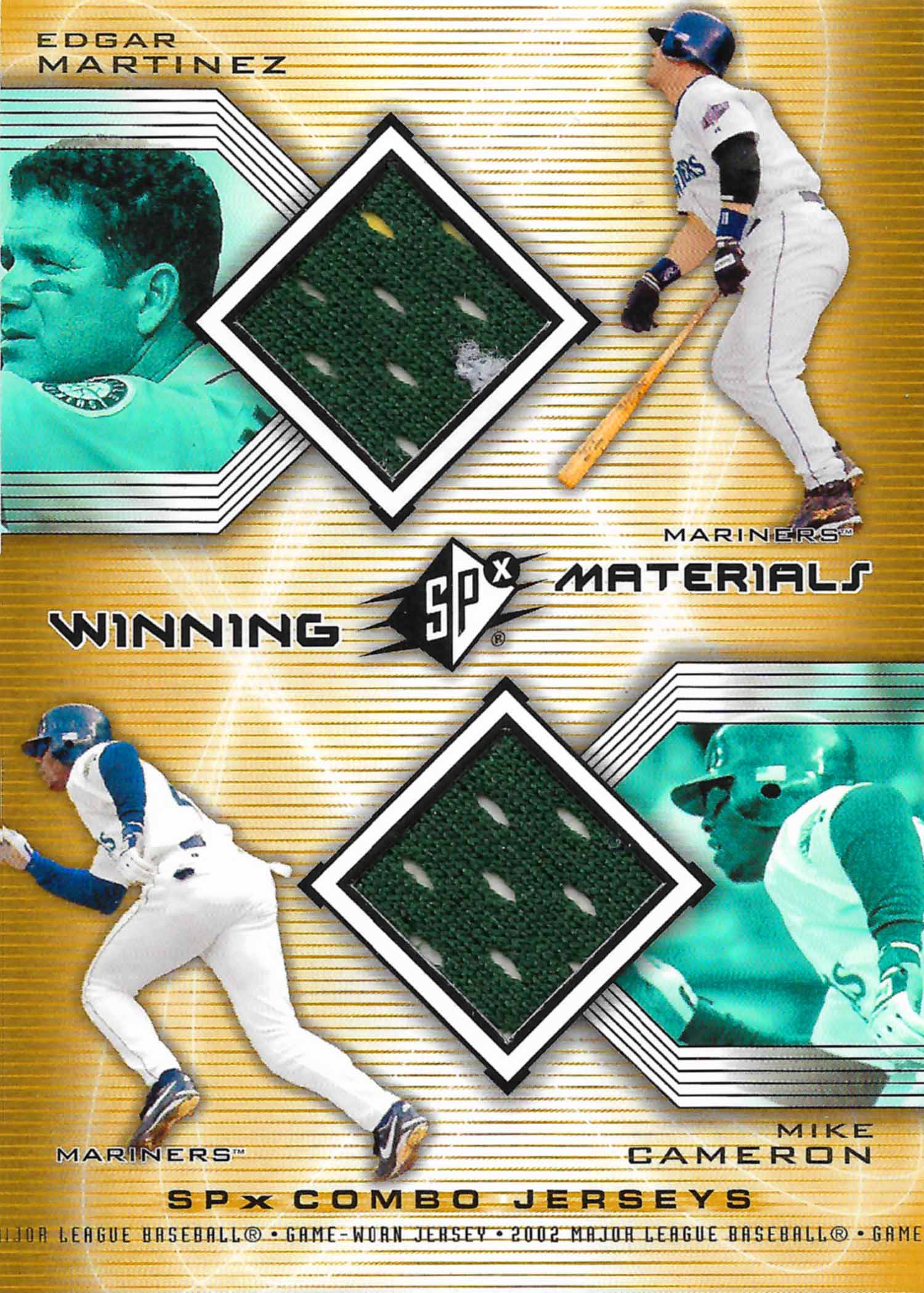 2002 SPx Winning Materials 2-Player Jersey Combos
