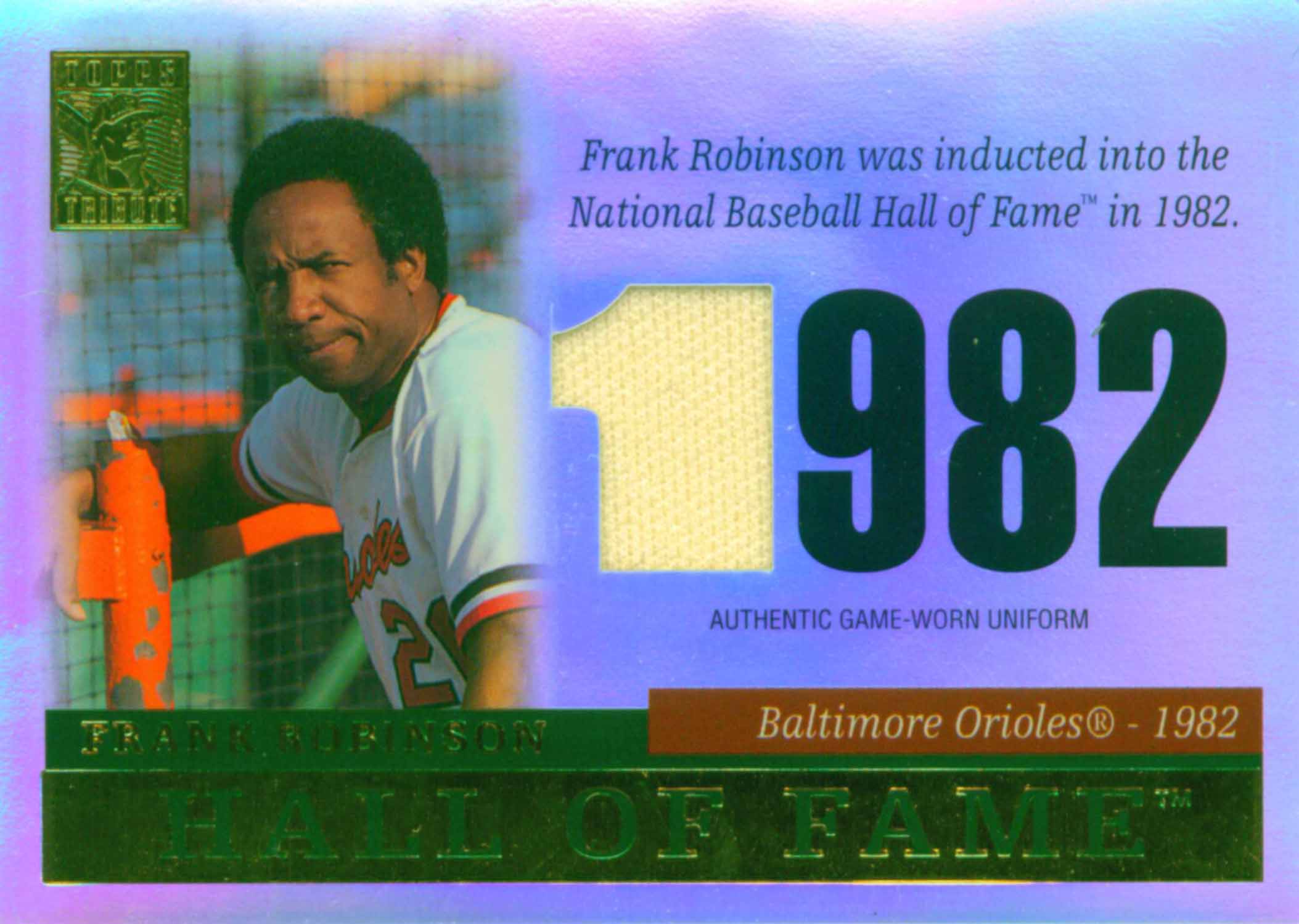 2004 Topps Tribute Hall of Fame Relics Uniform