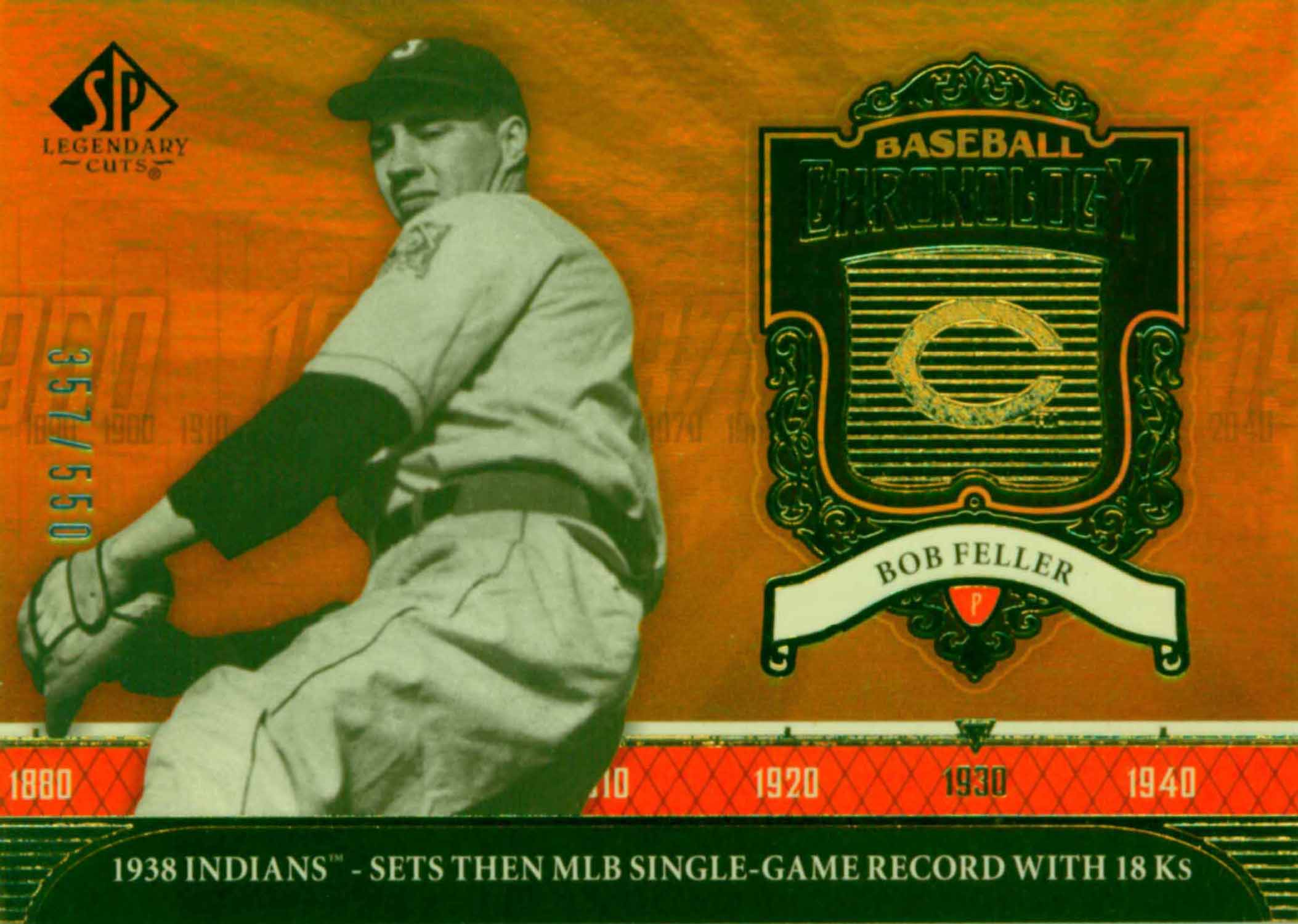 2006 SP Legendary Cuts Baseball Chronology Gold
