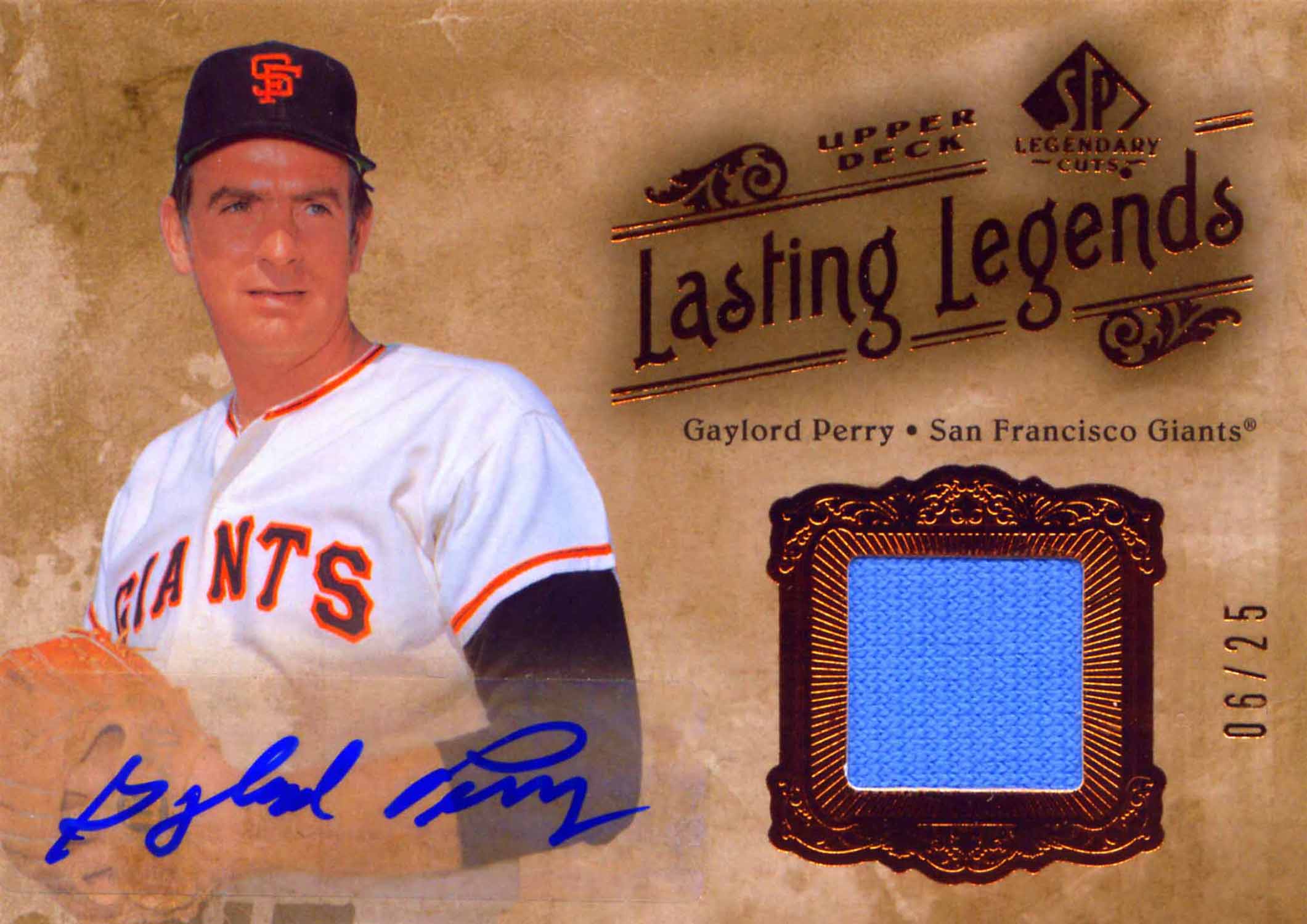2005 SP Legendary Cuts Lasting Legends Autograph Material Jersey