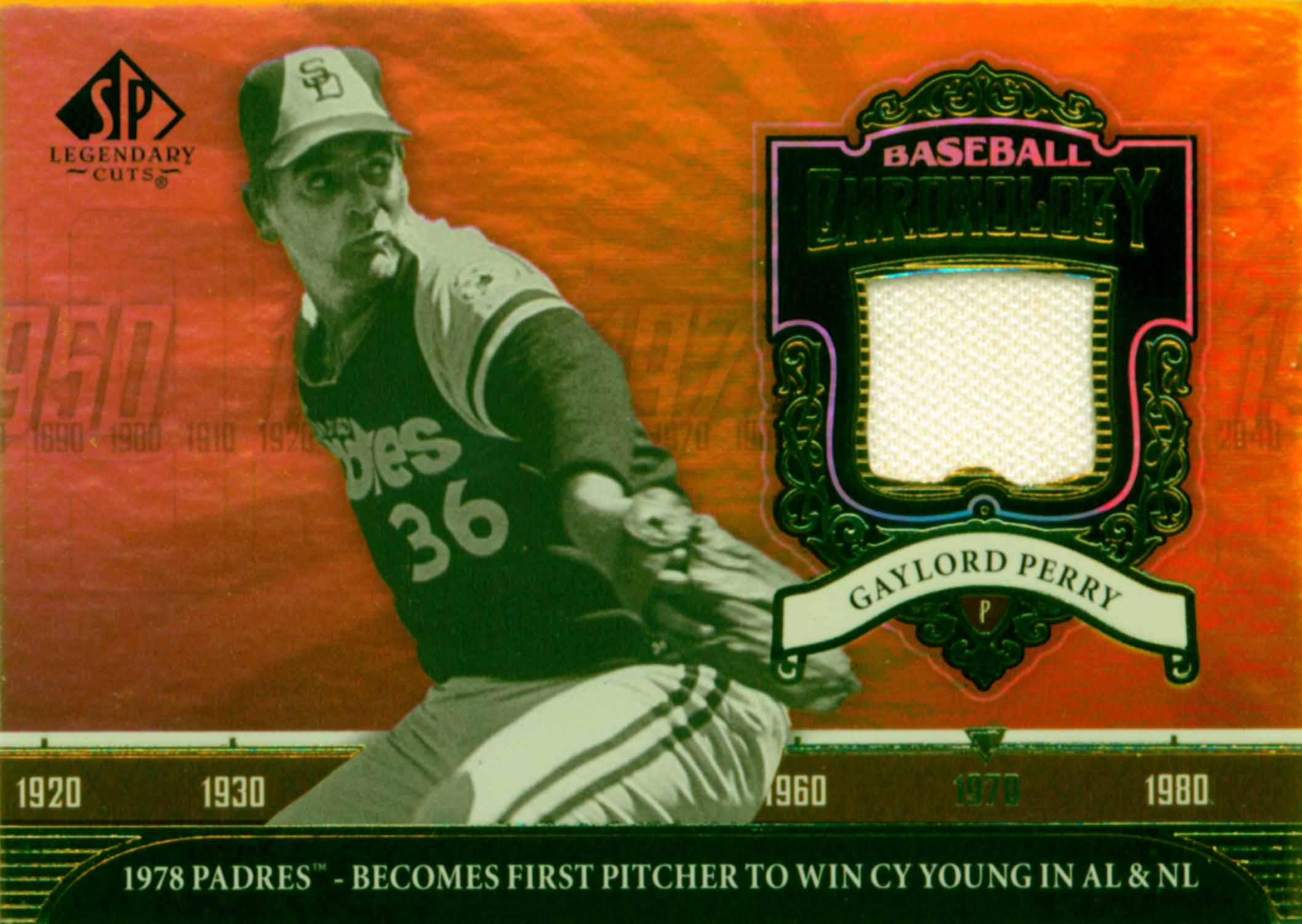2006 SP Legendary Cuts Baseball Chronology Materials Jersey