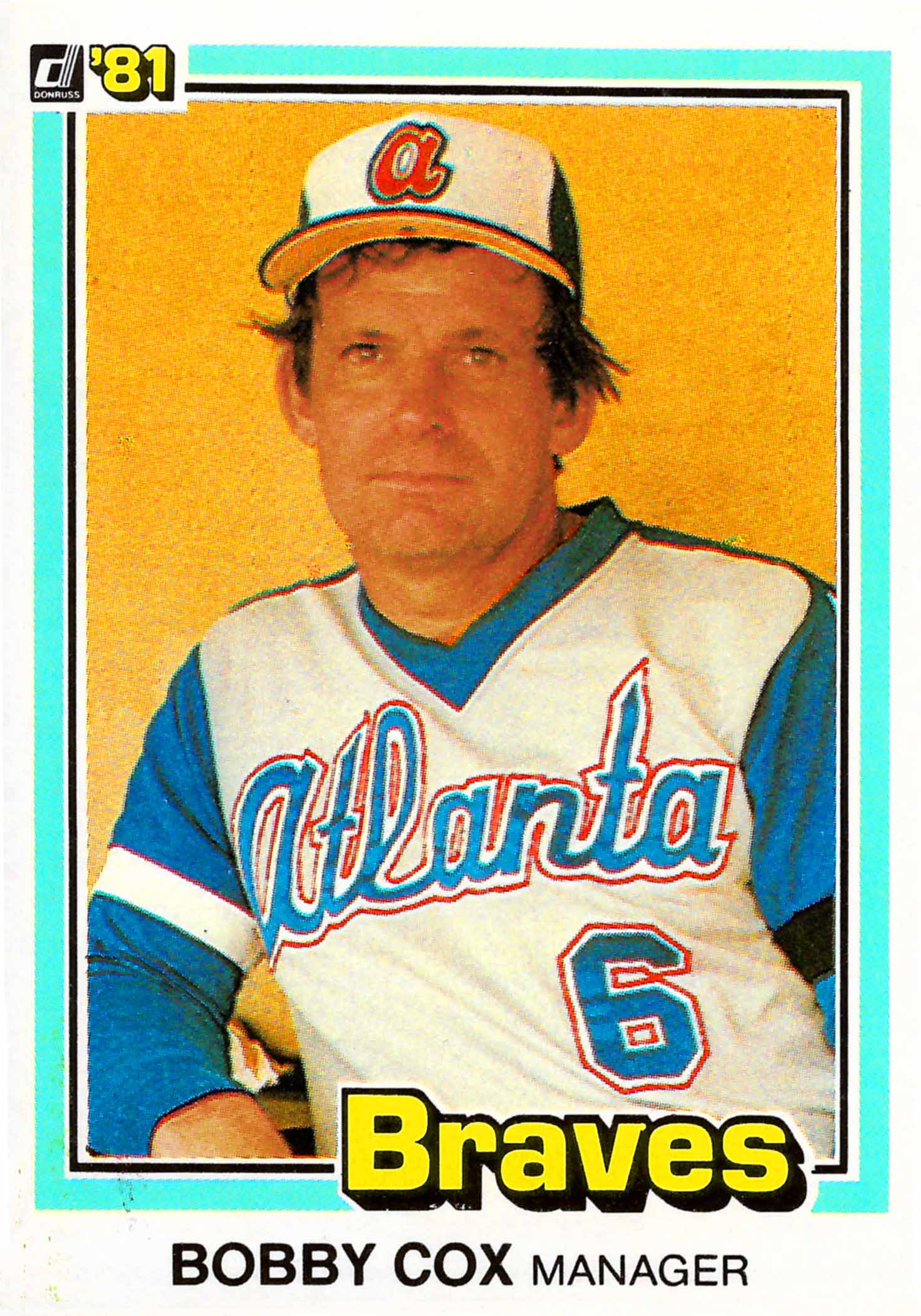 Mavin  1981 Fleer Baseball Card #247 Bobby Cox Mgr Atlanta Braves HOF