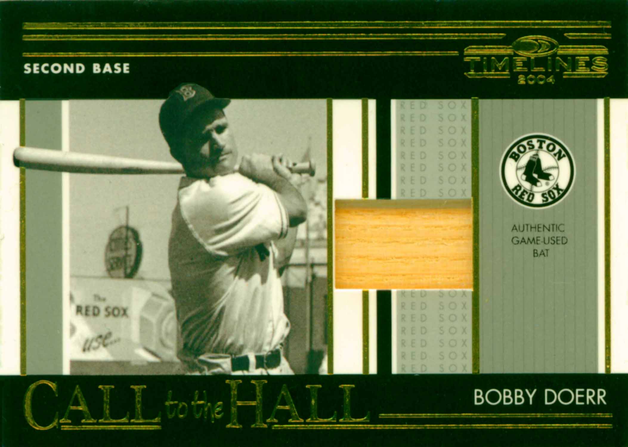 2004 Donruss Timelines Call to the Hall Material Bat