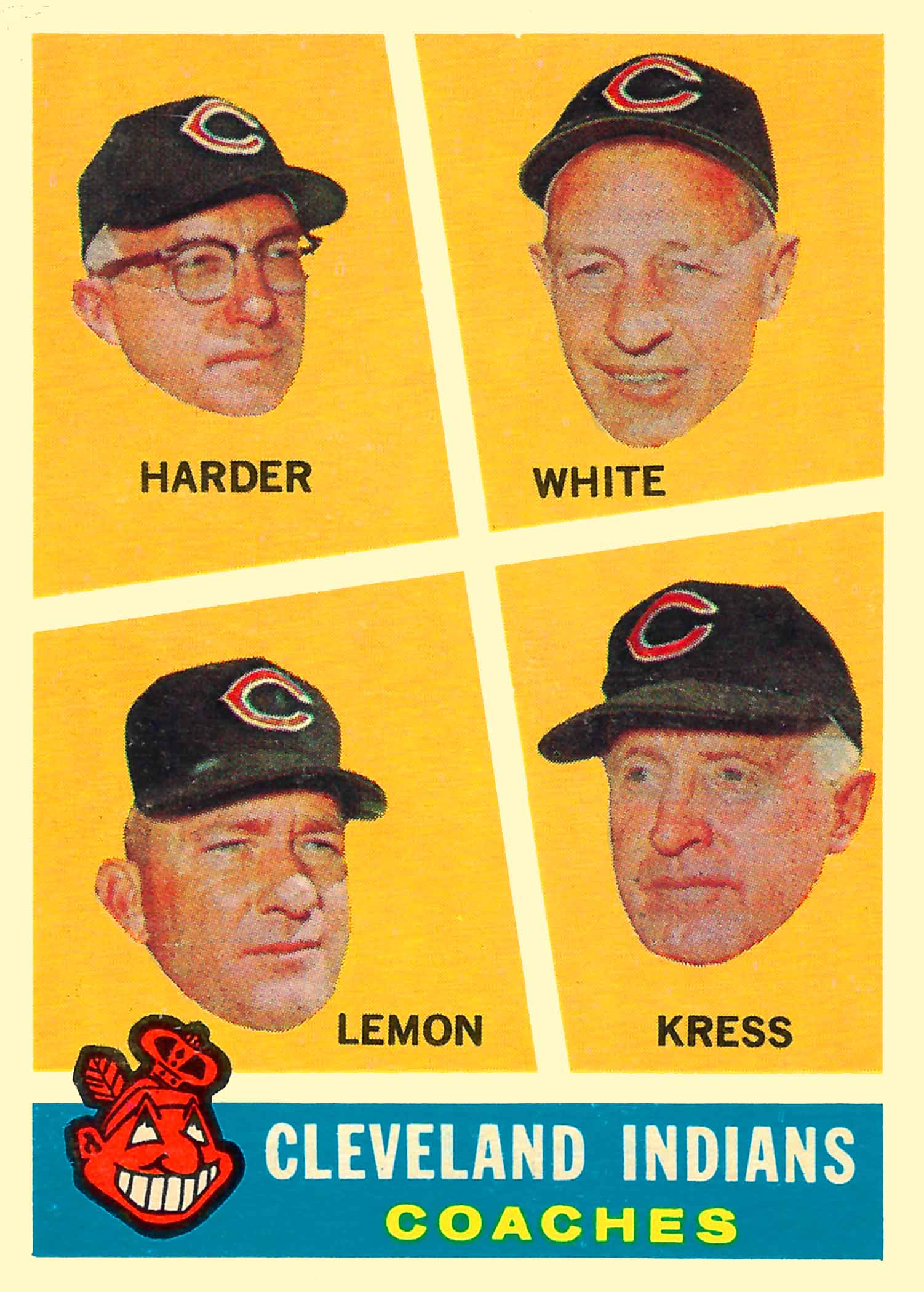 1960 Topps Indians Coaches