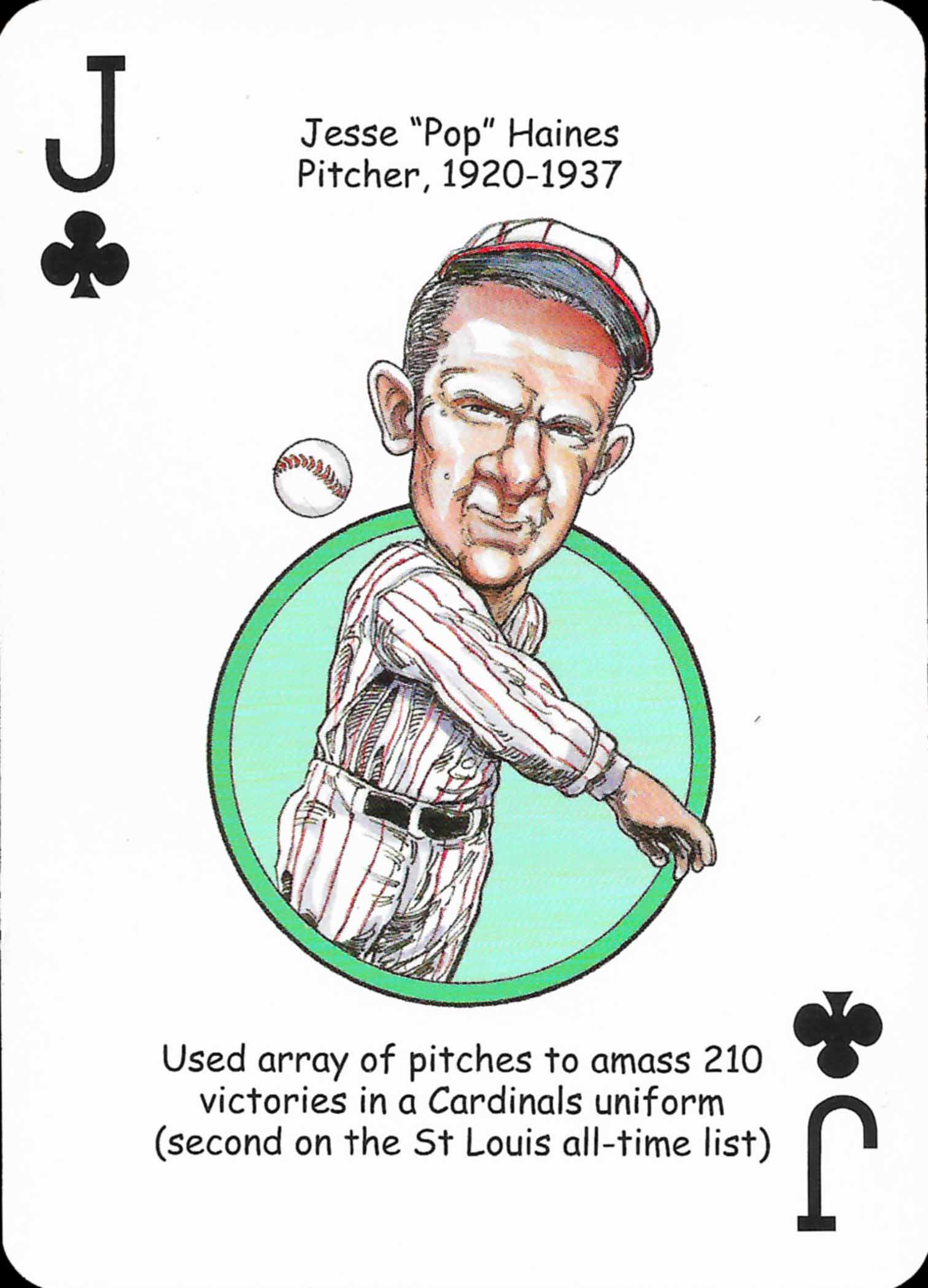2006 Hero Decks Playing Cards St. Louis Baseball Heroes