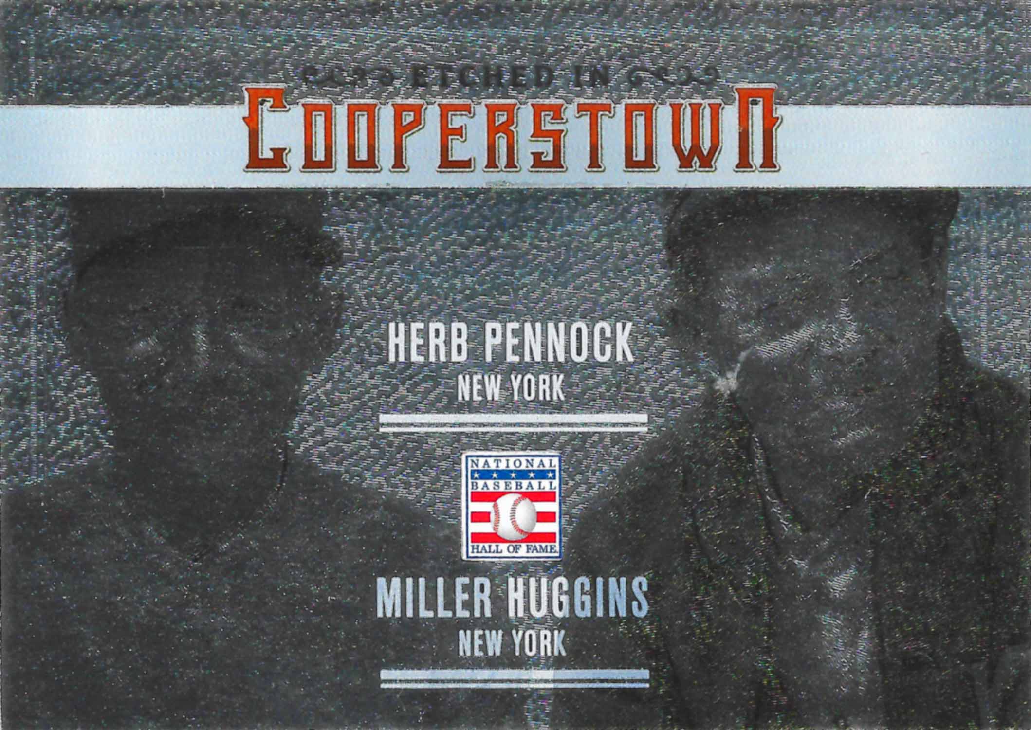 2015 Panini Cooperstown Etched in Cooperstown Dual Silver
