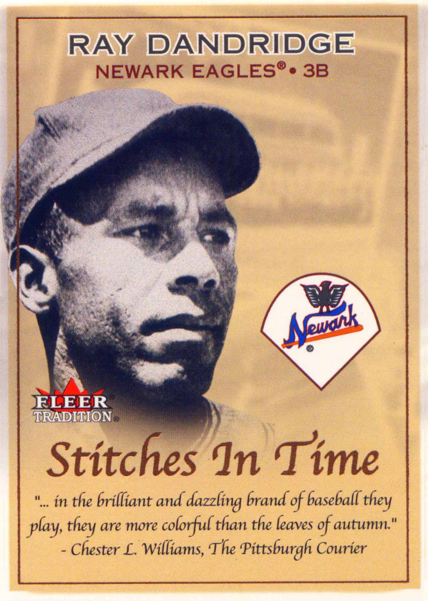 2001 Fleer Tradition Stitches in Time
