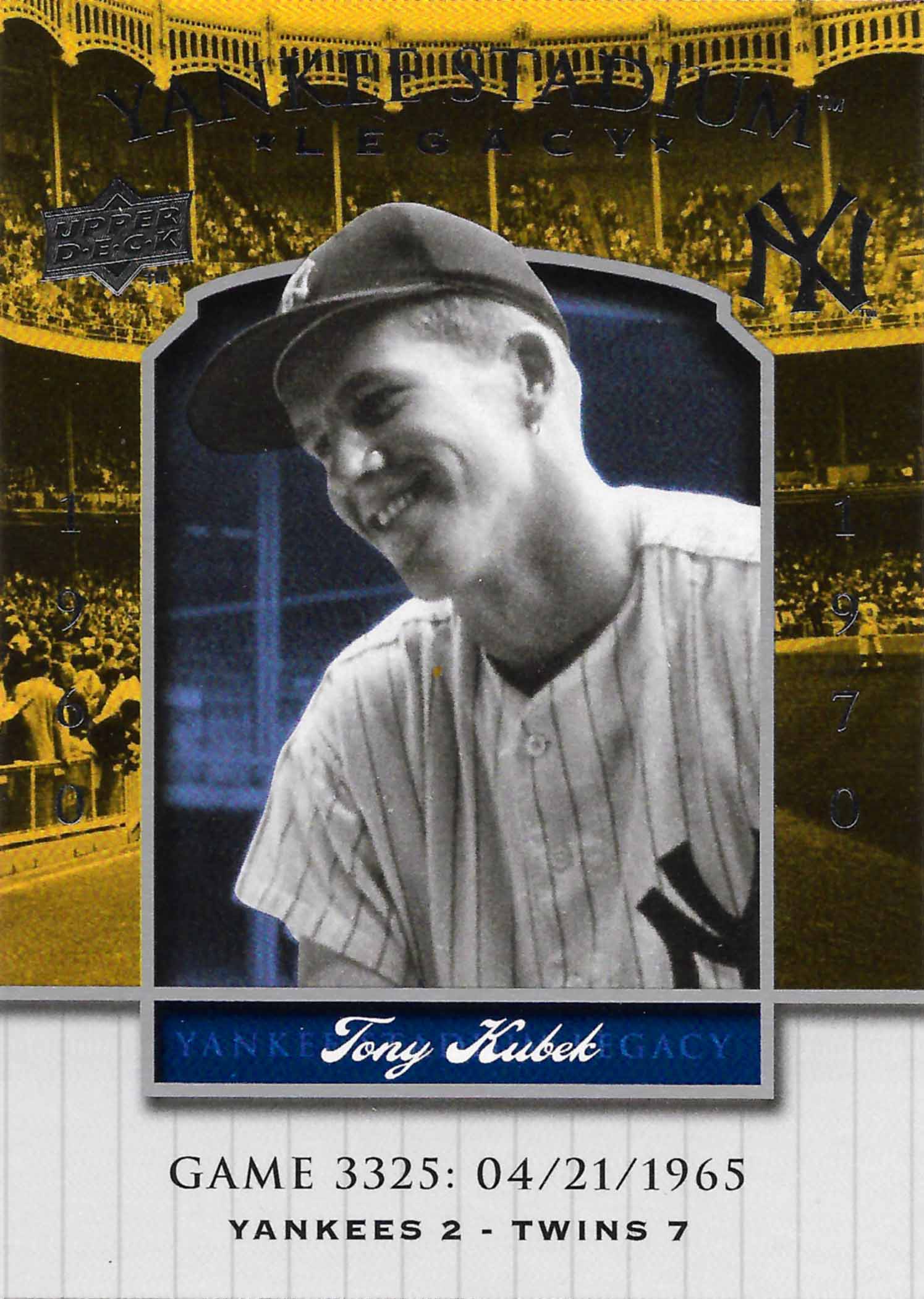 2008 Upper Deck Yankee Stadium Legacy Collection