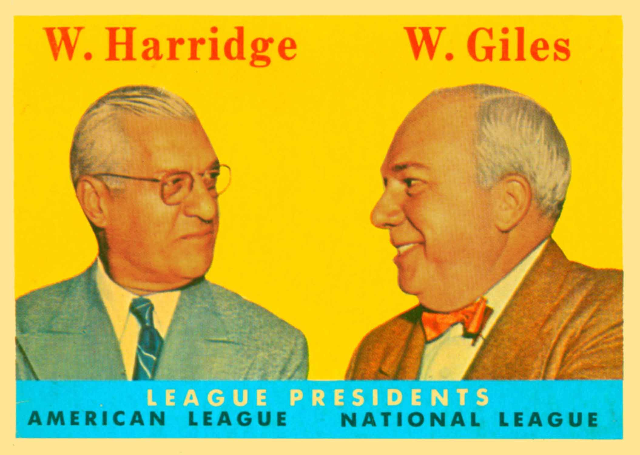 1958 Topps League Presidents
