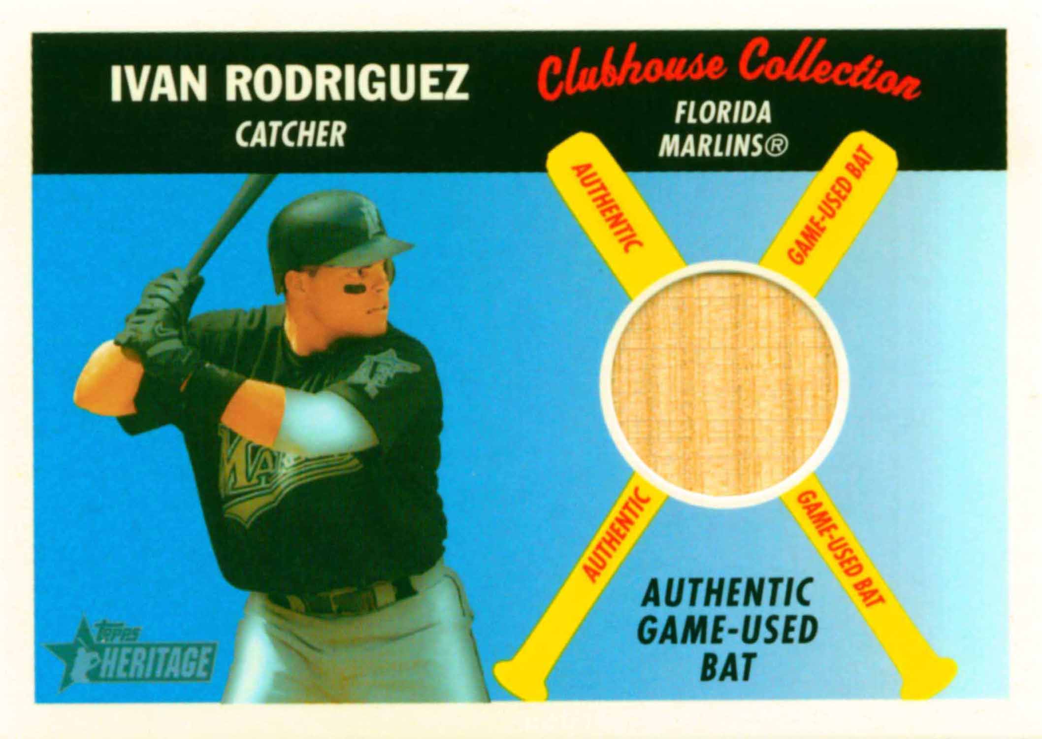 2004 Topps Heritage Clubhouse Collection Relics Bat