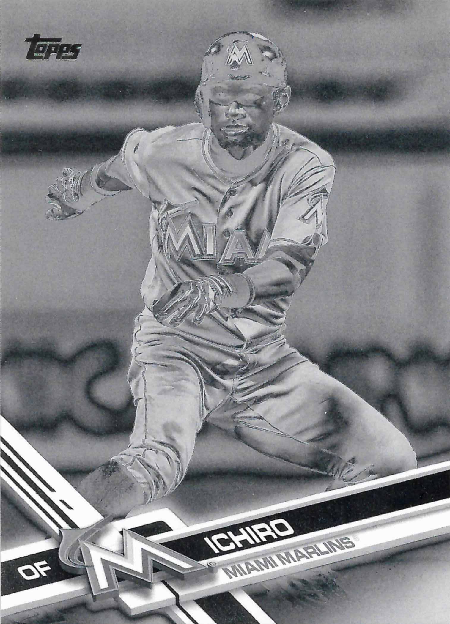 2017 Topps Black and White Negative