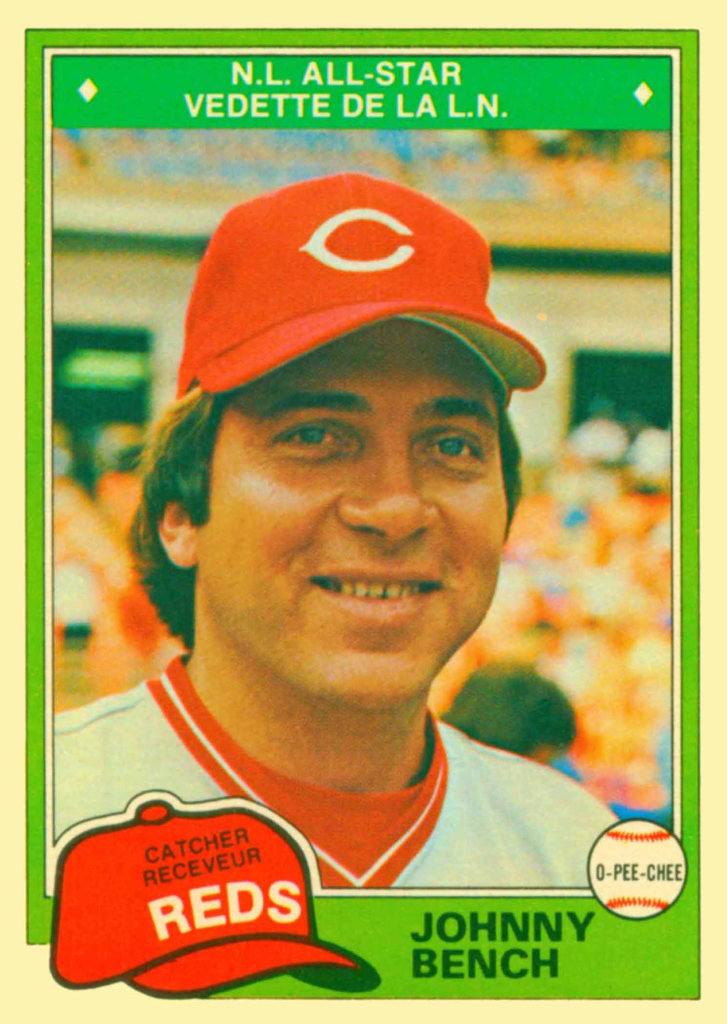 Johnny Bench 1981 Coca Cola Baseball Card as Pictured 