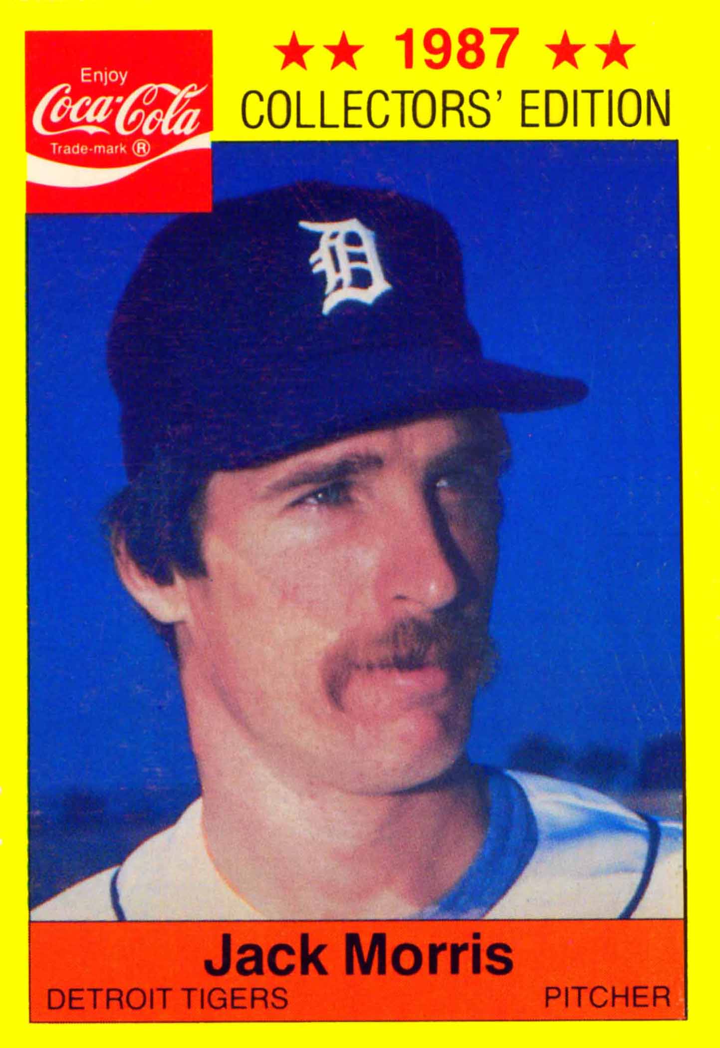  Jack Morris Topps Super Baseball Card Detroit Tigers HOF :  Collectibles & Fine Art