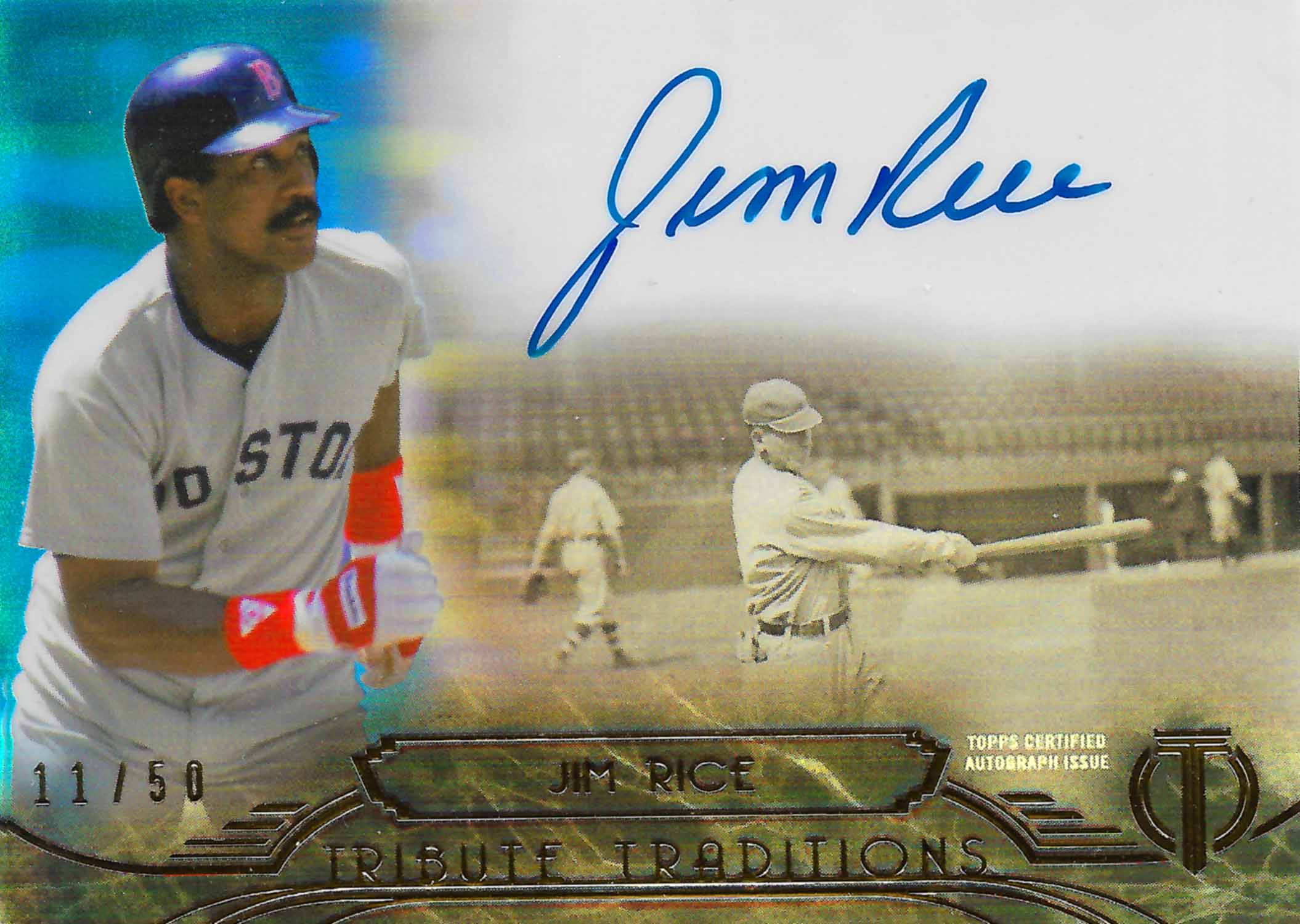 2014 Topps Tribute Tribute Traditions Autographs Blue
