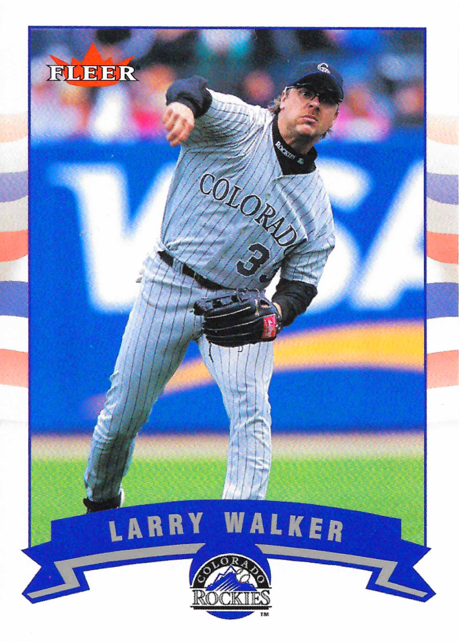 2002 Upper Deck Larry Walker Rockies Game Used Jersey Insert