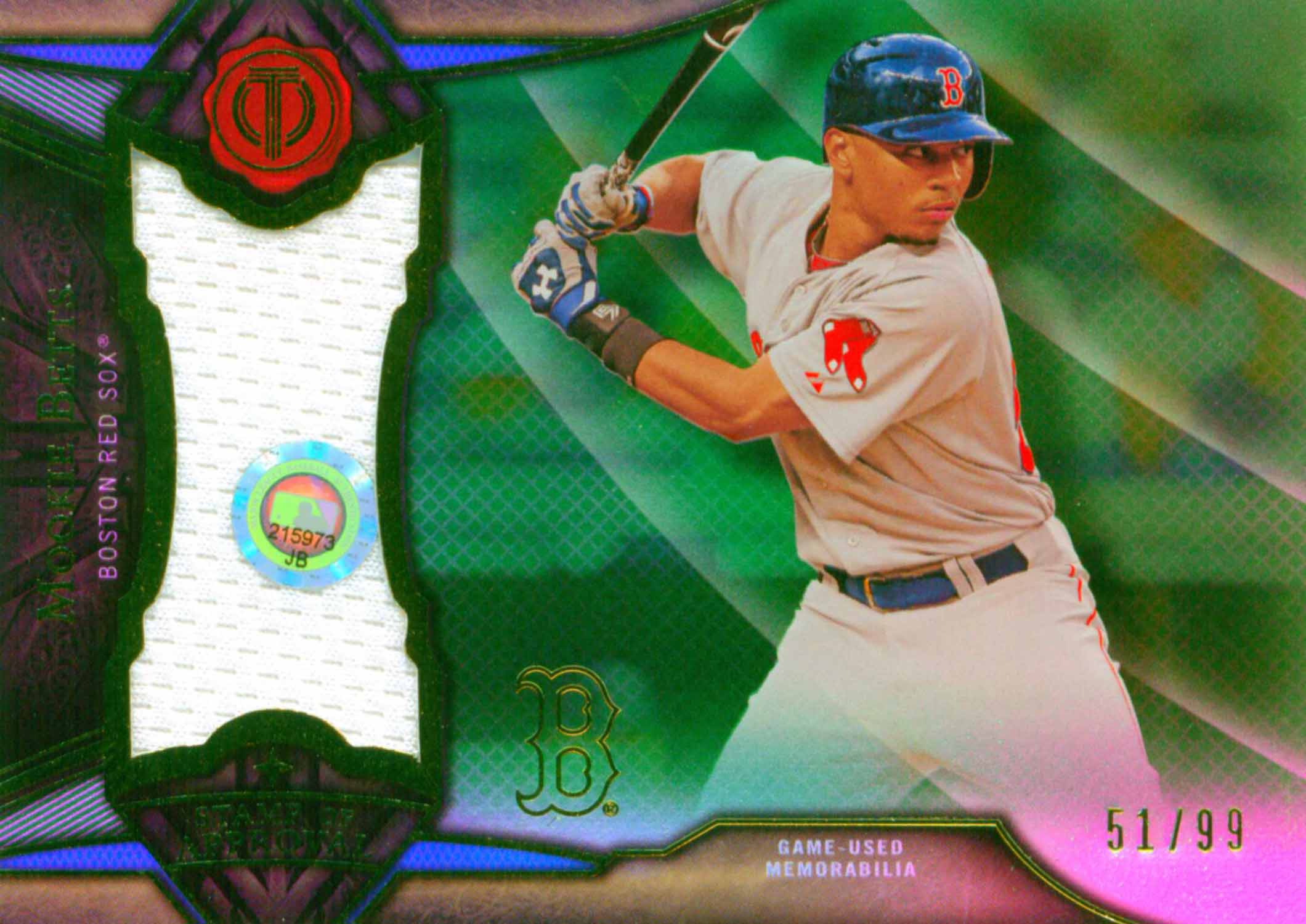 2016 Topps Tribute Stamp of Approval Relics Green