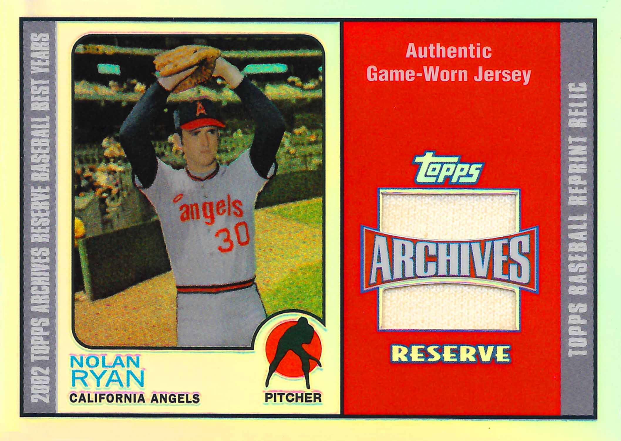 2002 Topps Archives Reserve Uniform Relics Jersey