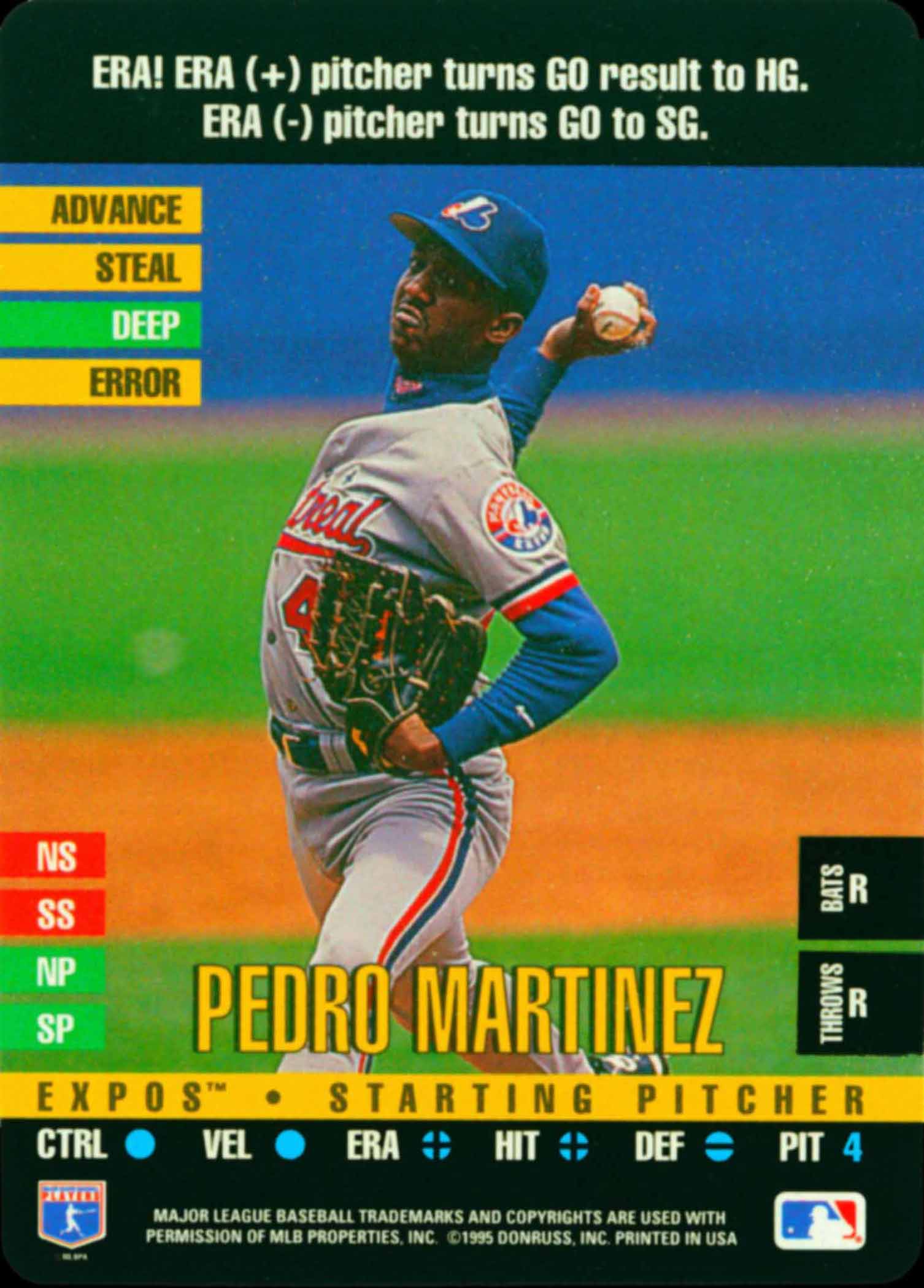 Pedro Martinez #5 of 6 (1995 Fleer Ultra) Strikeout King, Montreal Expos,  HOF