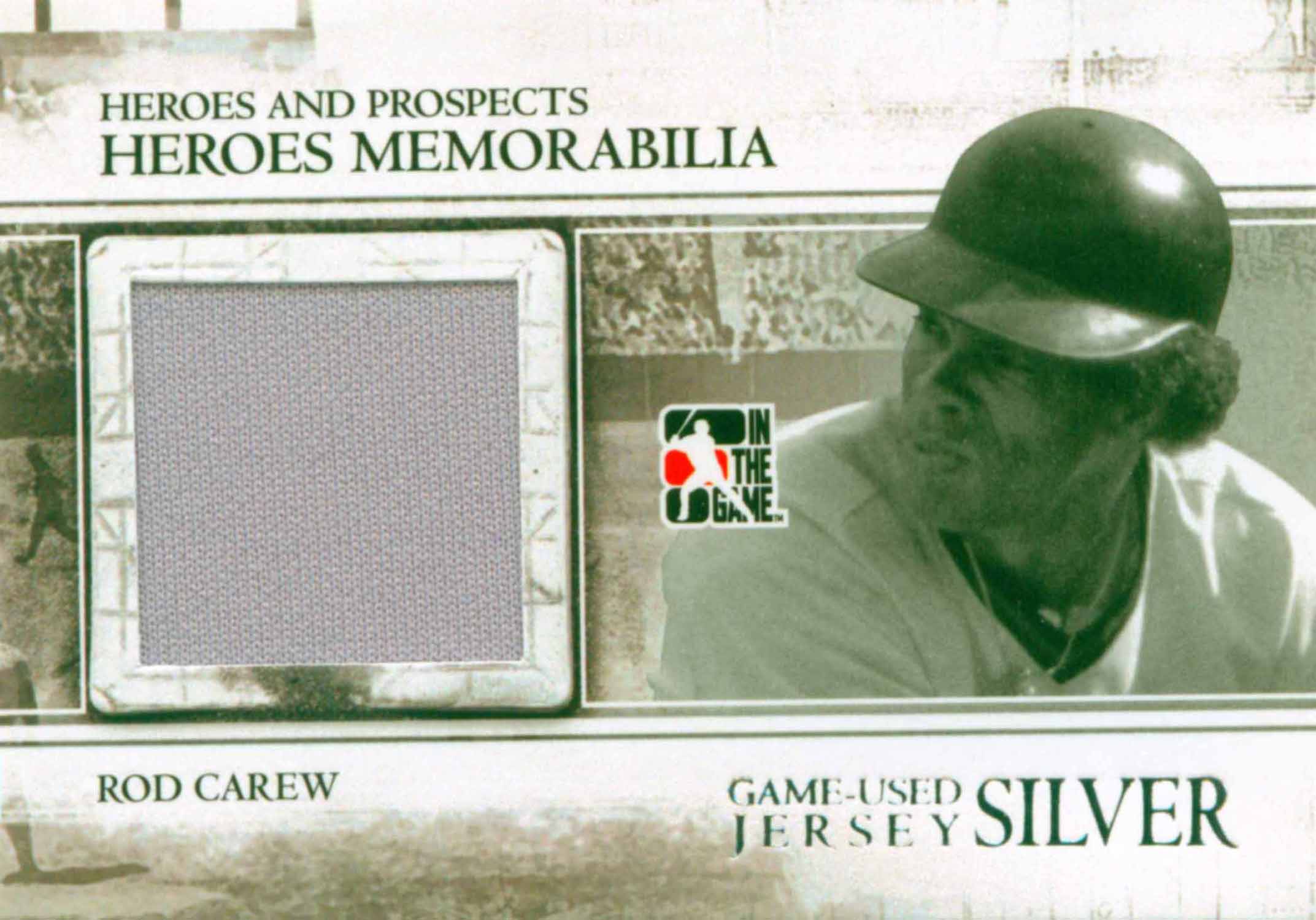 2011 In the Game Heroes and Prospects Heroes Jerseys Silver