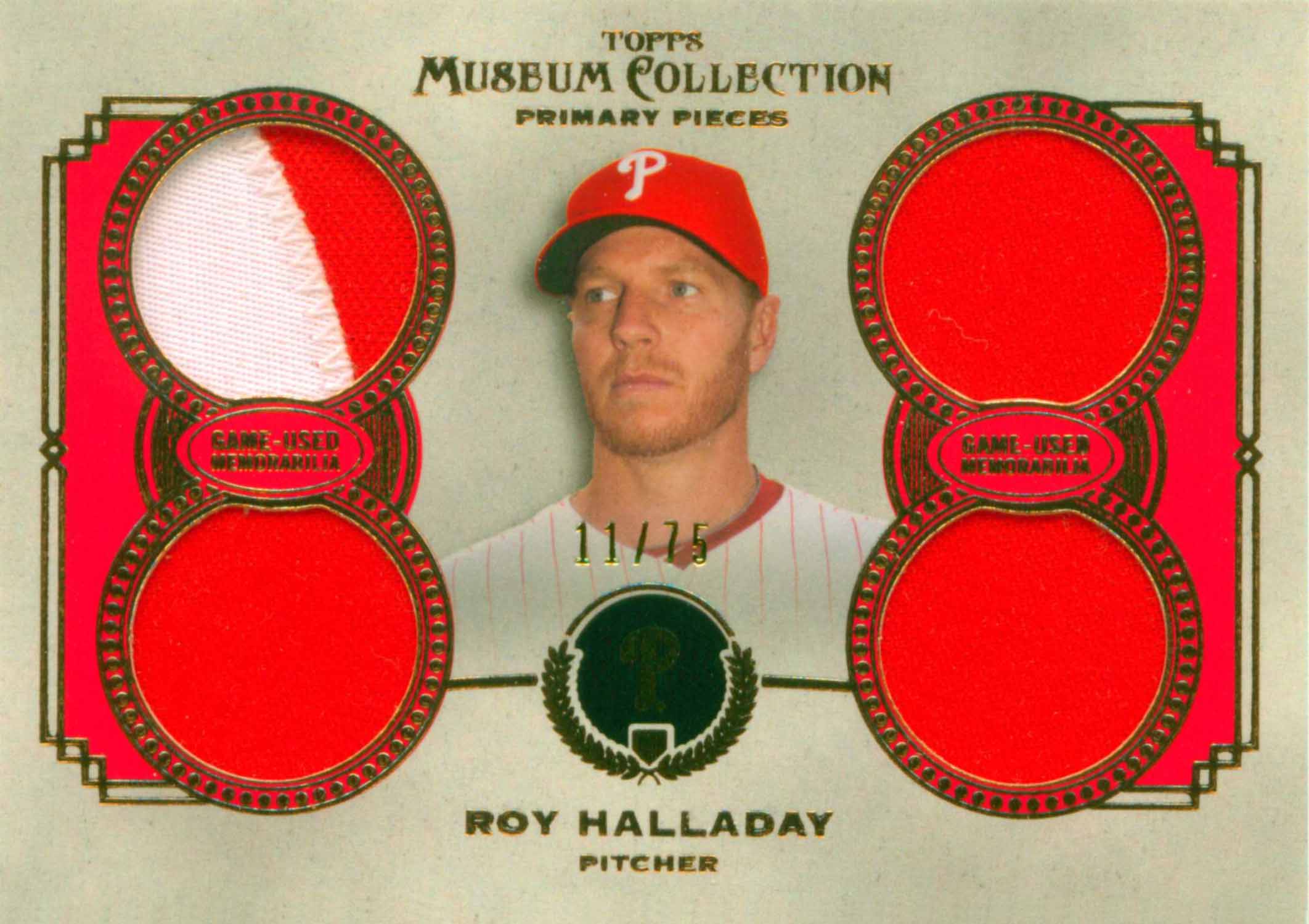 2013 Topps Museum Collection Primary Pieces Quad Relics Copper
