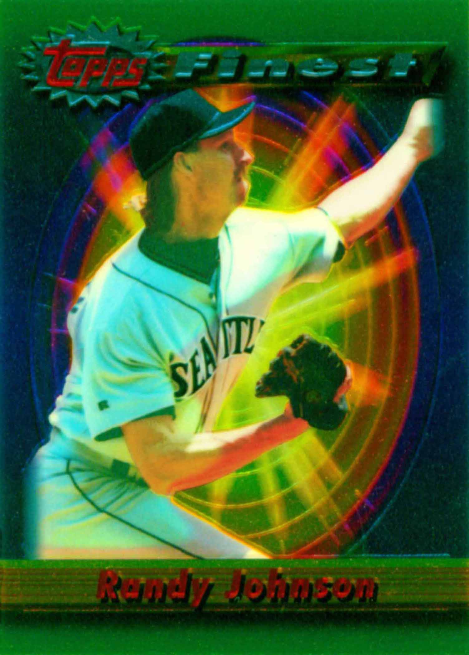 RANDY JOHNSON 2002 Fleer Showcase Baseball's Best Jersey Seattle Mariners JM