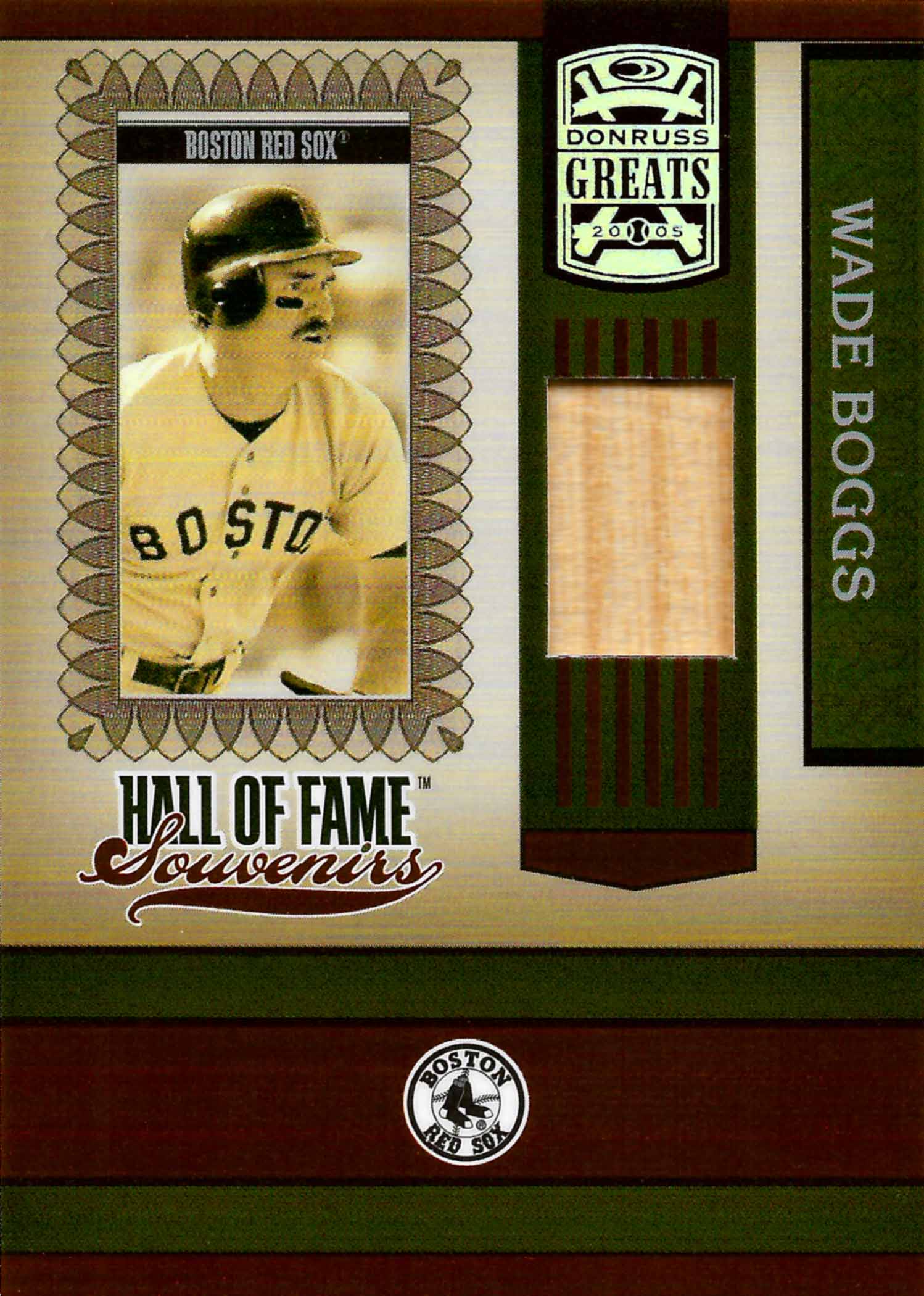 2005 Donruss Greats Hall of Fame Souvenirs Material Bat