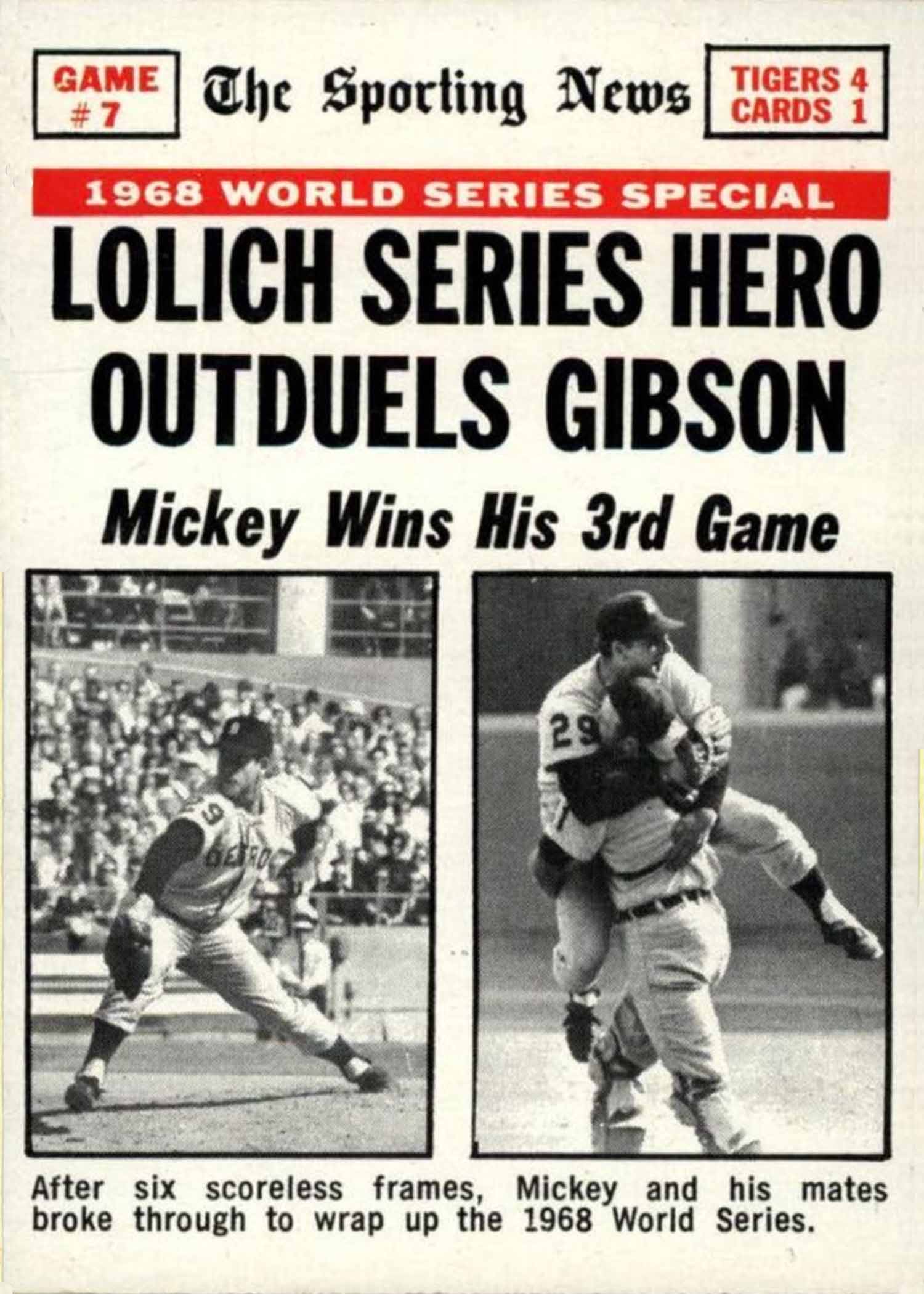 1969 Topps Mickey Lolich