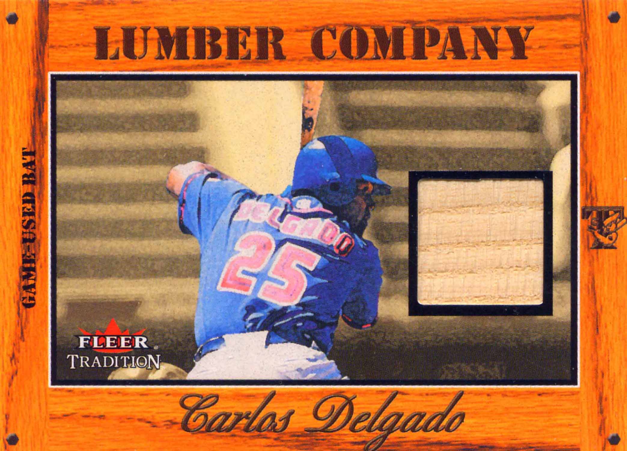 2003 Fleer Tradition Lumber Company Game Used