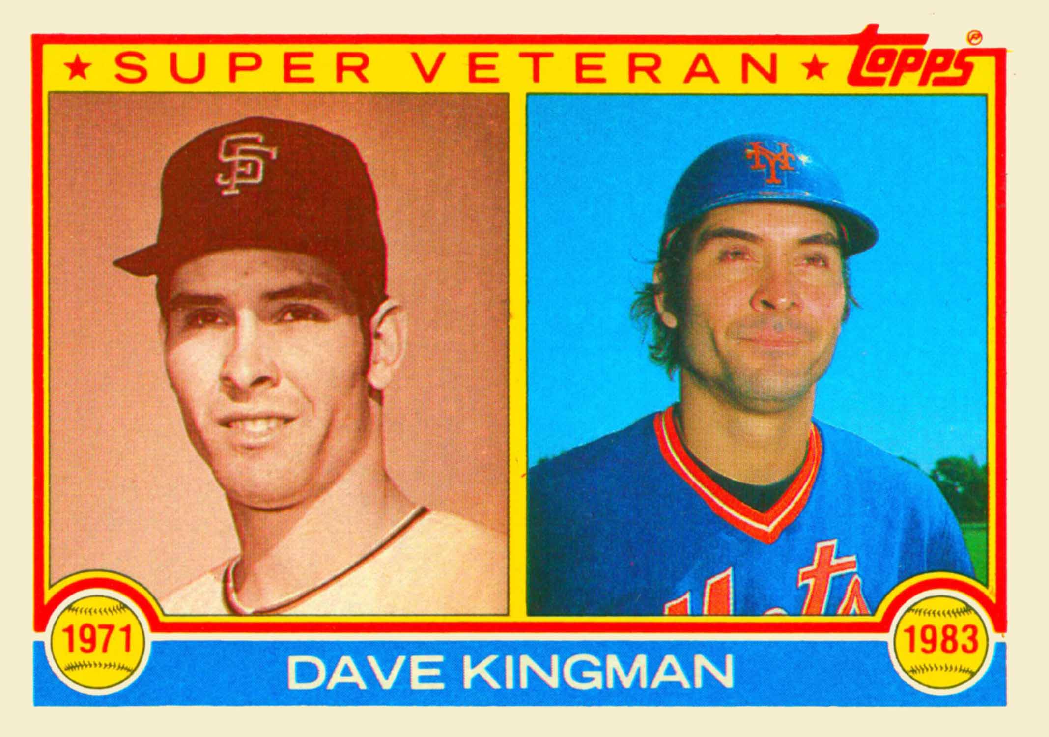  Baseball MLB 1984 Fleer Update #62 Dave Kingman