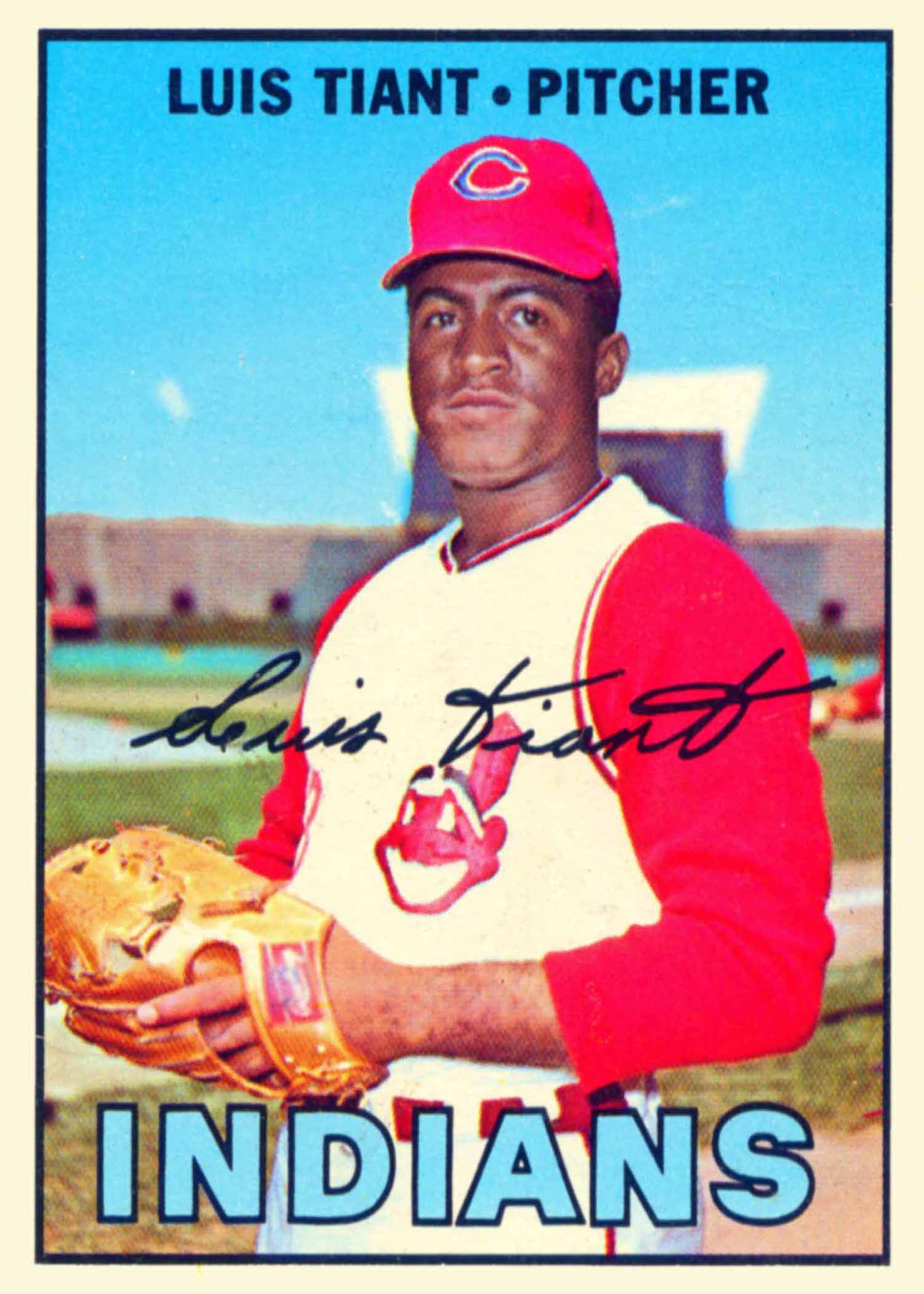 MAJESTIC  LUIS TIANT Cleveland Indians 1969 Cooperstown Baseball