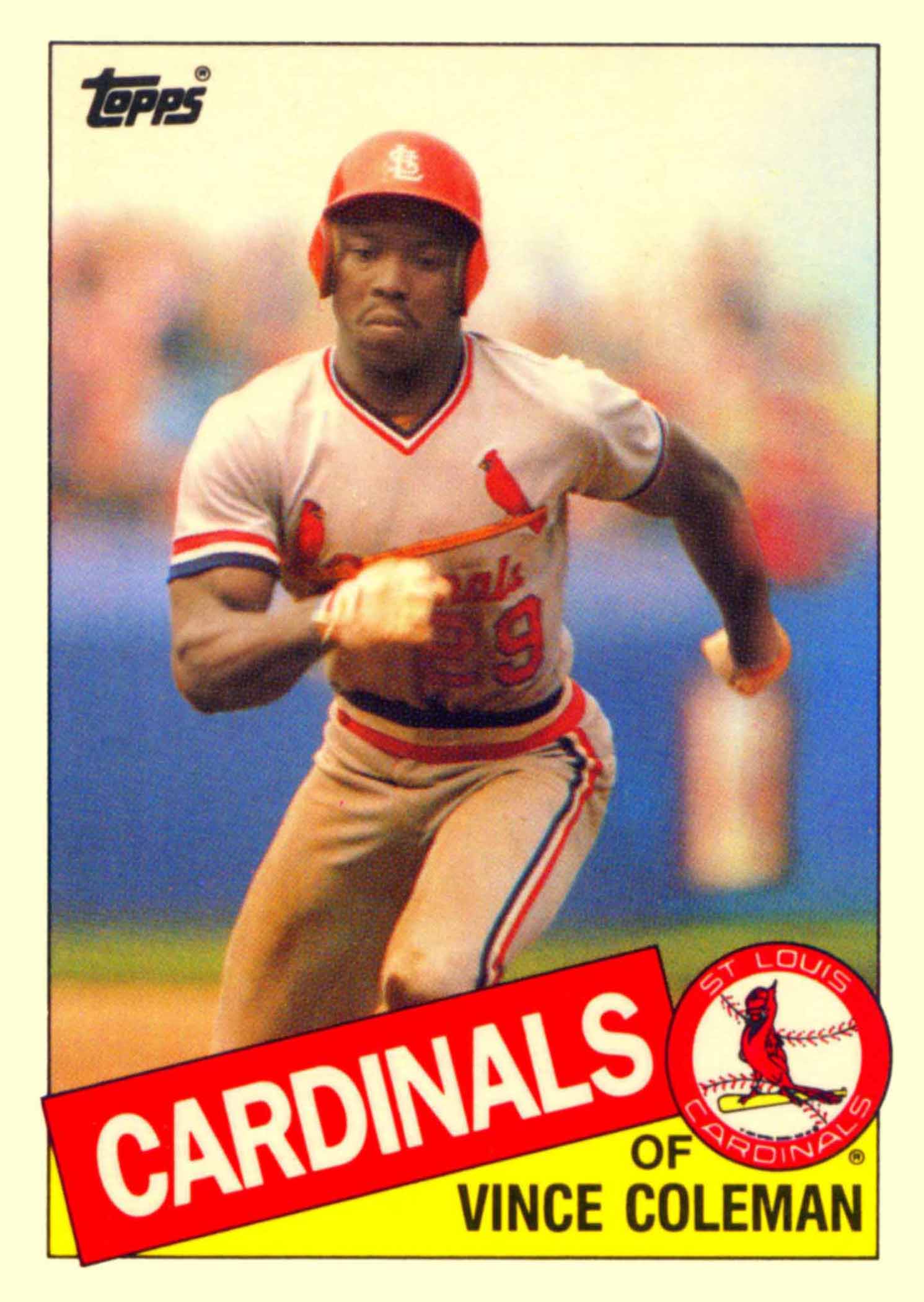 Vince Coleman 8x10 St. Louis Cardinals color photo