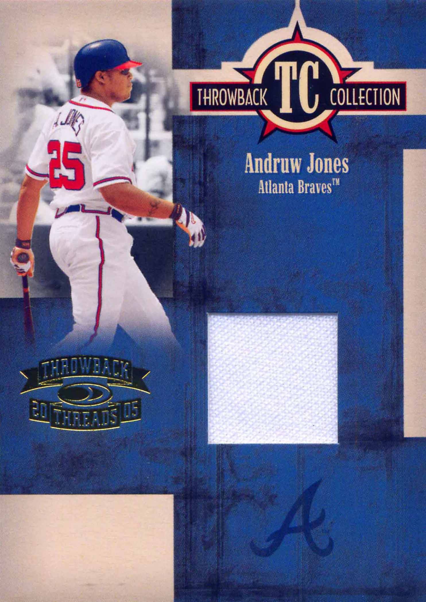 2005 Throwback Threads Throwback Collection Material Jersey