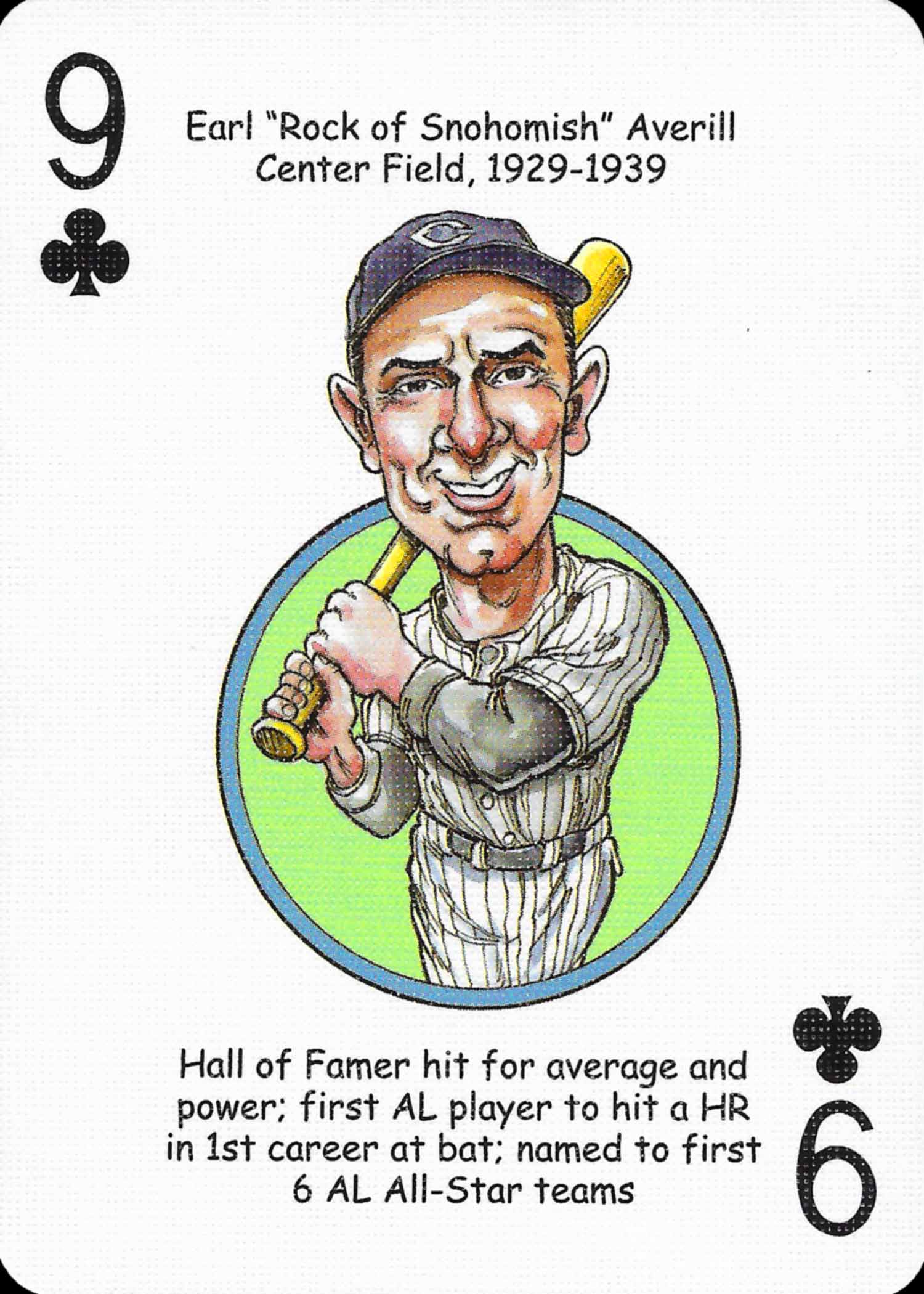 2006 Hero Decks Playing Cards Cleveland Baseball Heroes