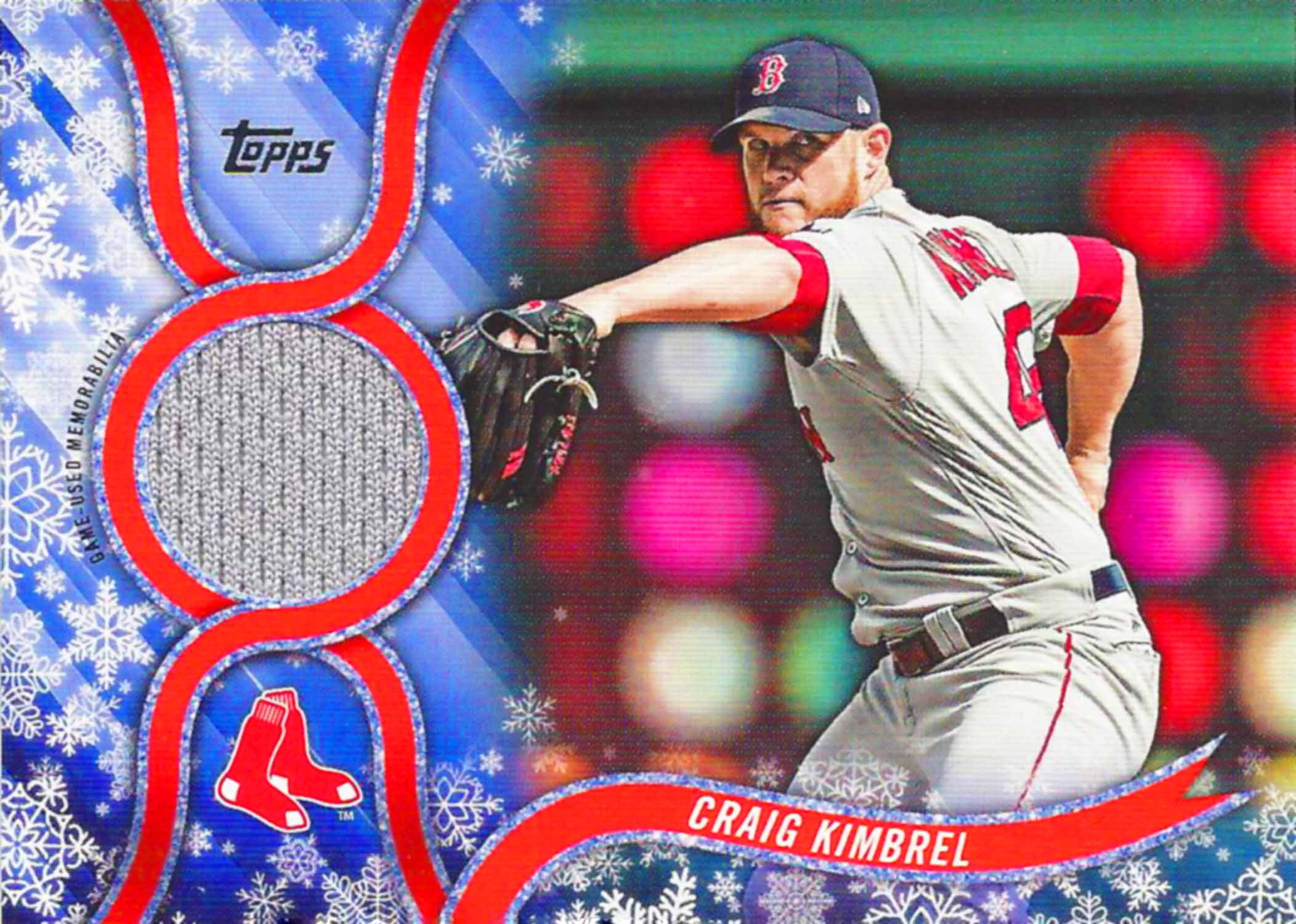 2018 Topps Walmart Holiday Snowflake Relics