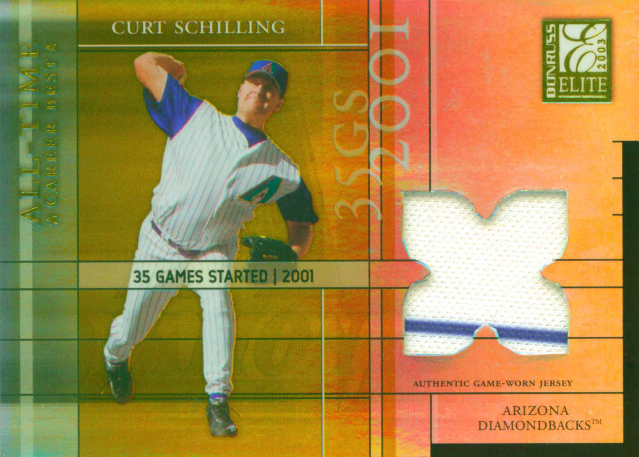 2003 Donruss Elite All-Time Career Best Materials Jersey