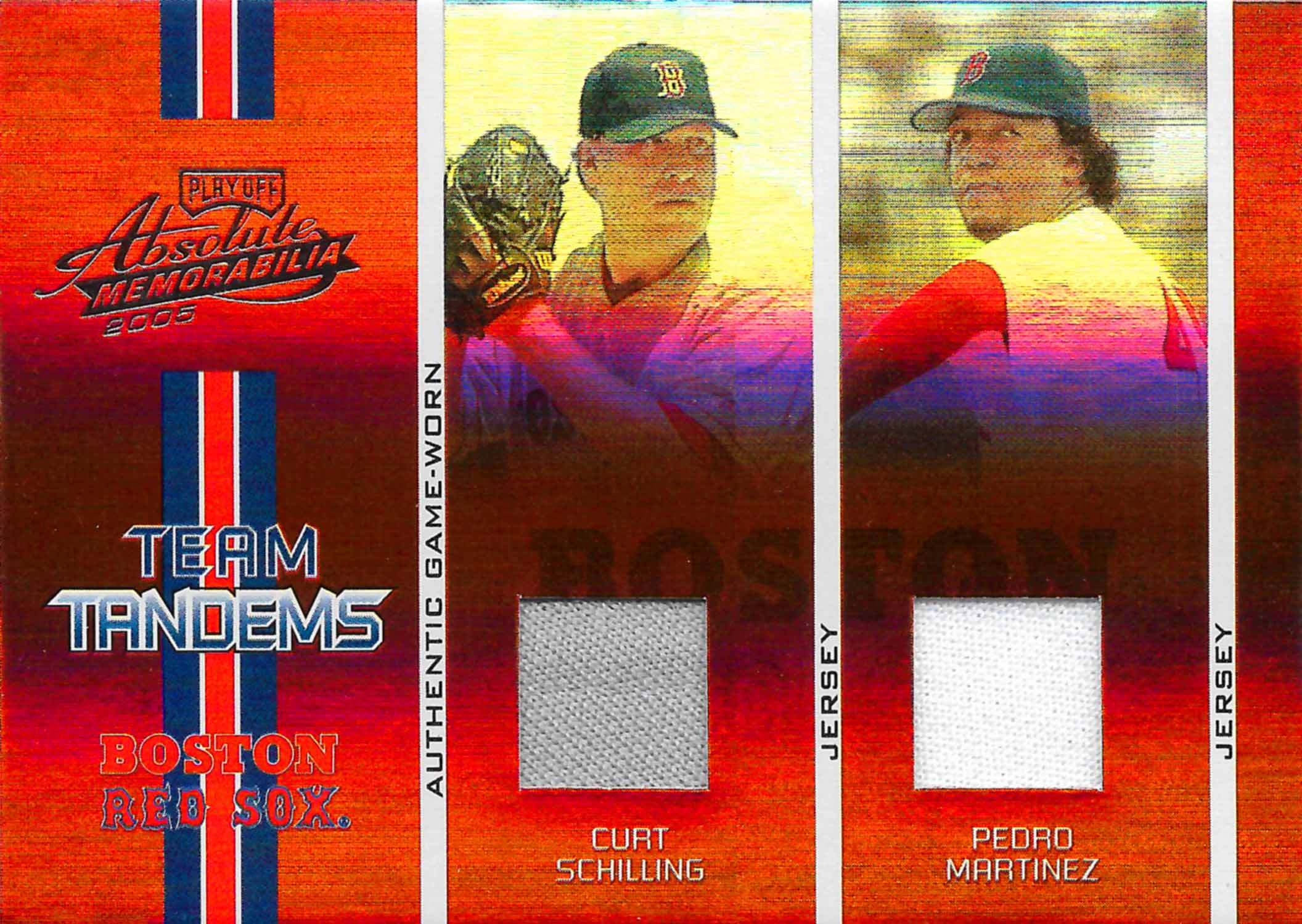 2005 Absolute Memorabilia Team Tandems Swatch Single Spectrum Jerseys