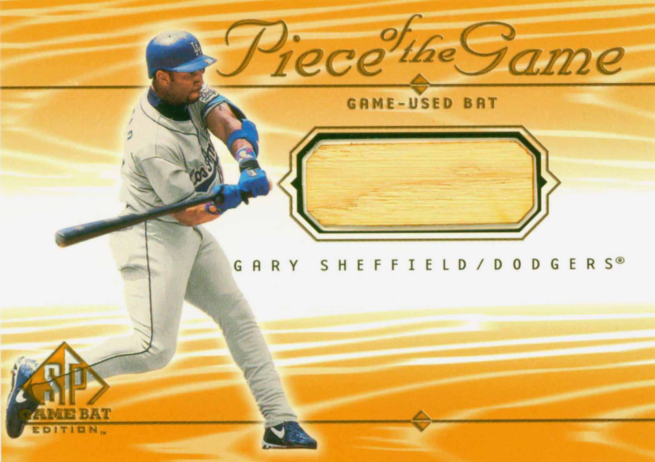 2001 SP Game Bat Edition Piece of the Game