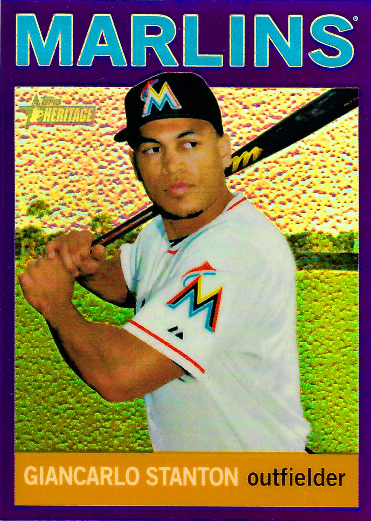 2013 Topps Heritage Chrome Purple Refractors