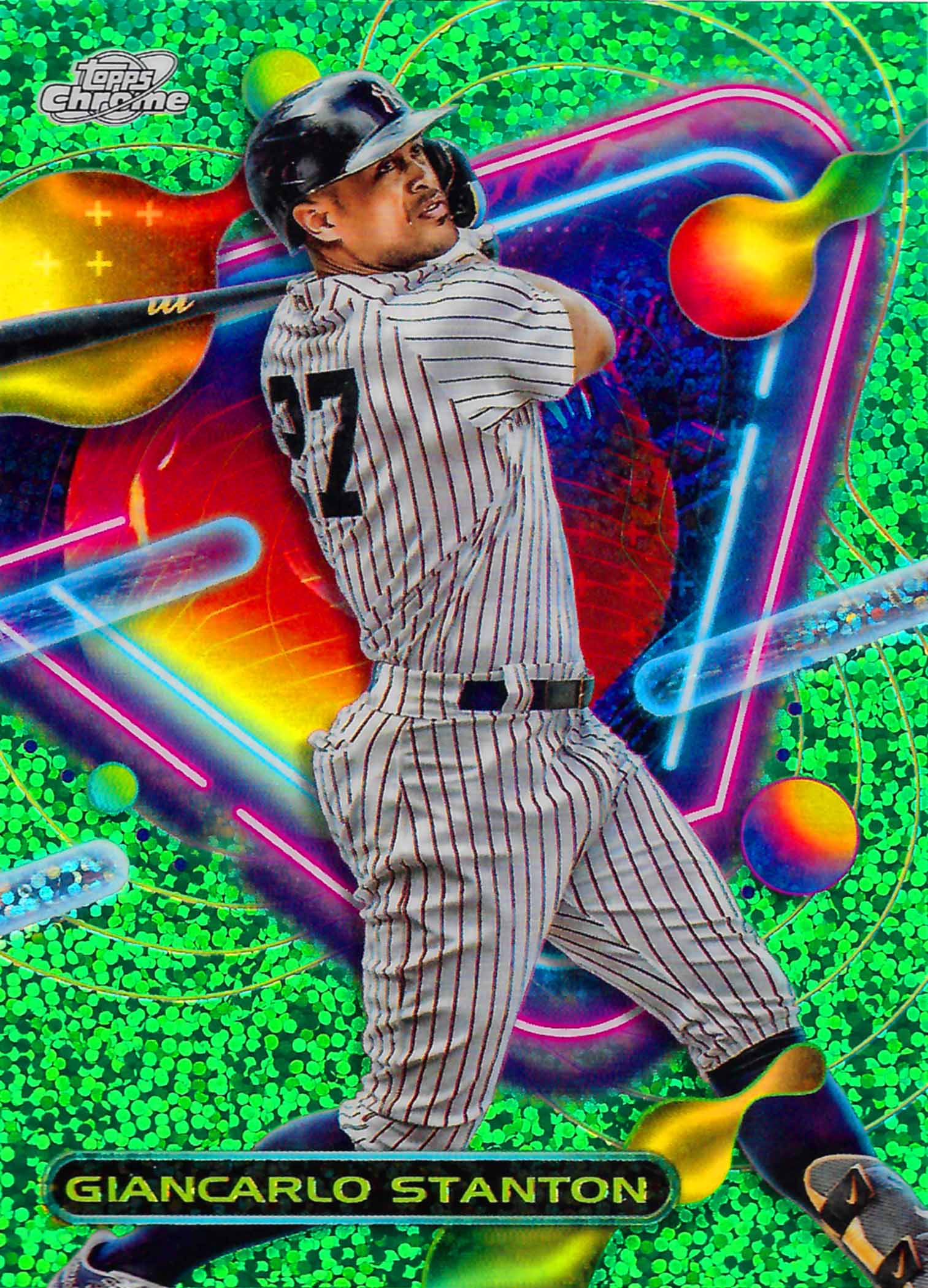 2023 Topps Cosmic Chrome Green Space Dust Refractors