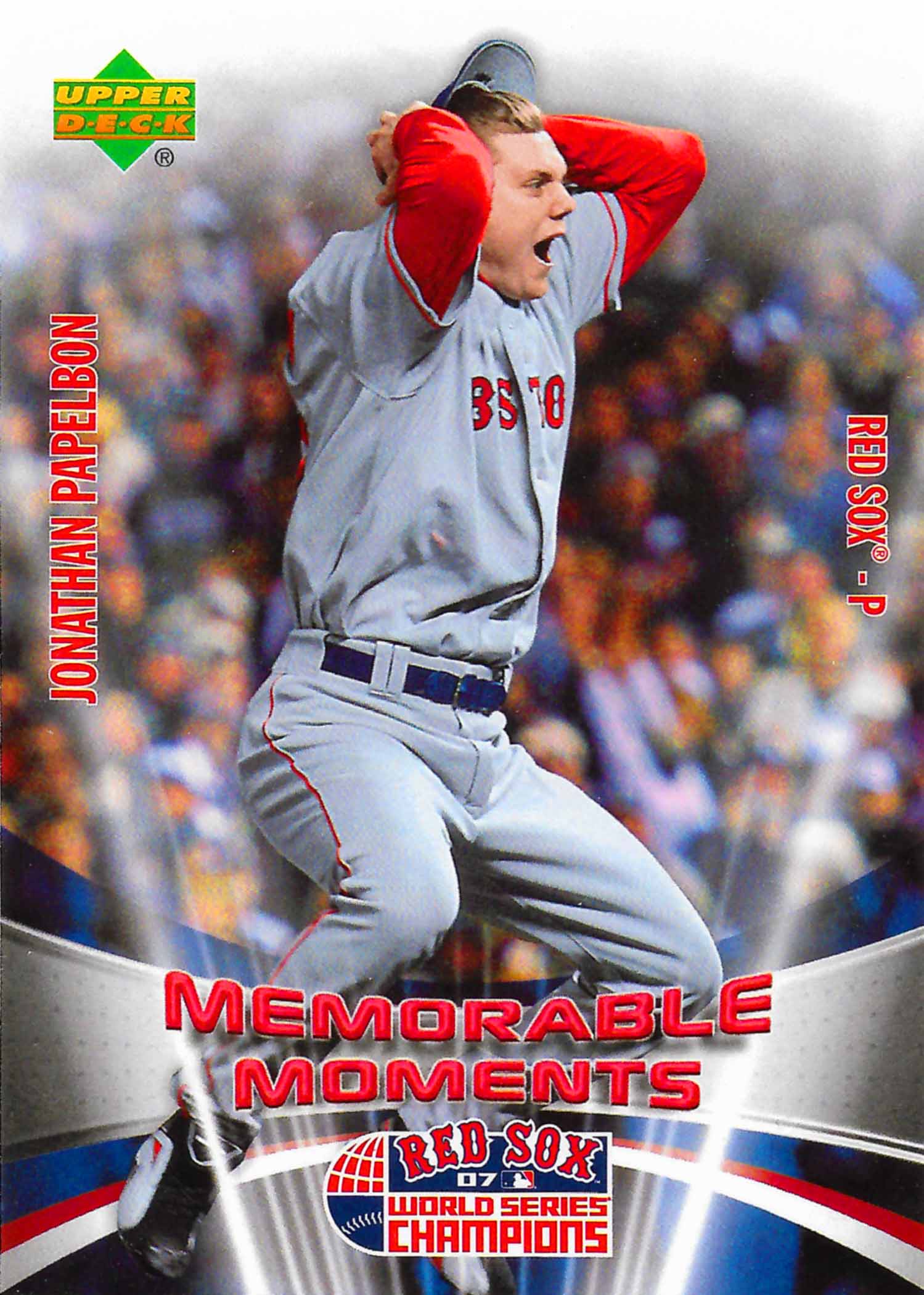 2007 Red Sox Upper Deck World Series Champions Memorable Moments