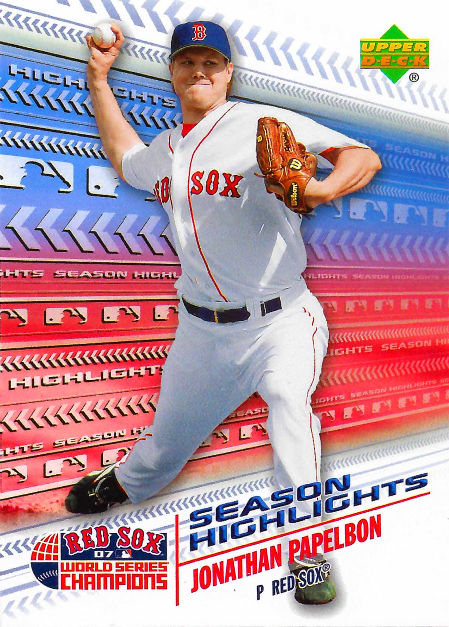 2007 Red Sox Upper Deck World Series Champions Season Highlights