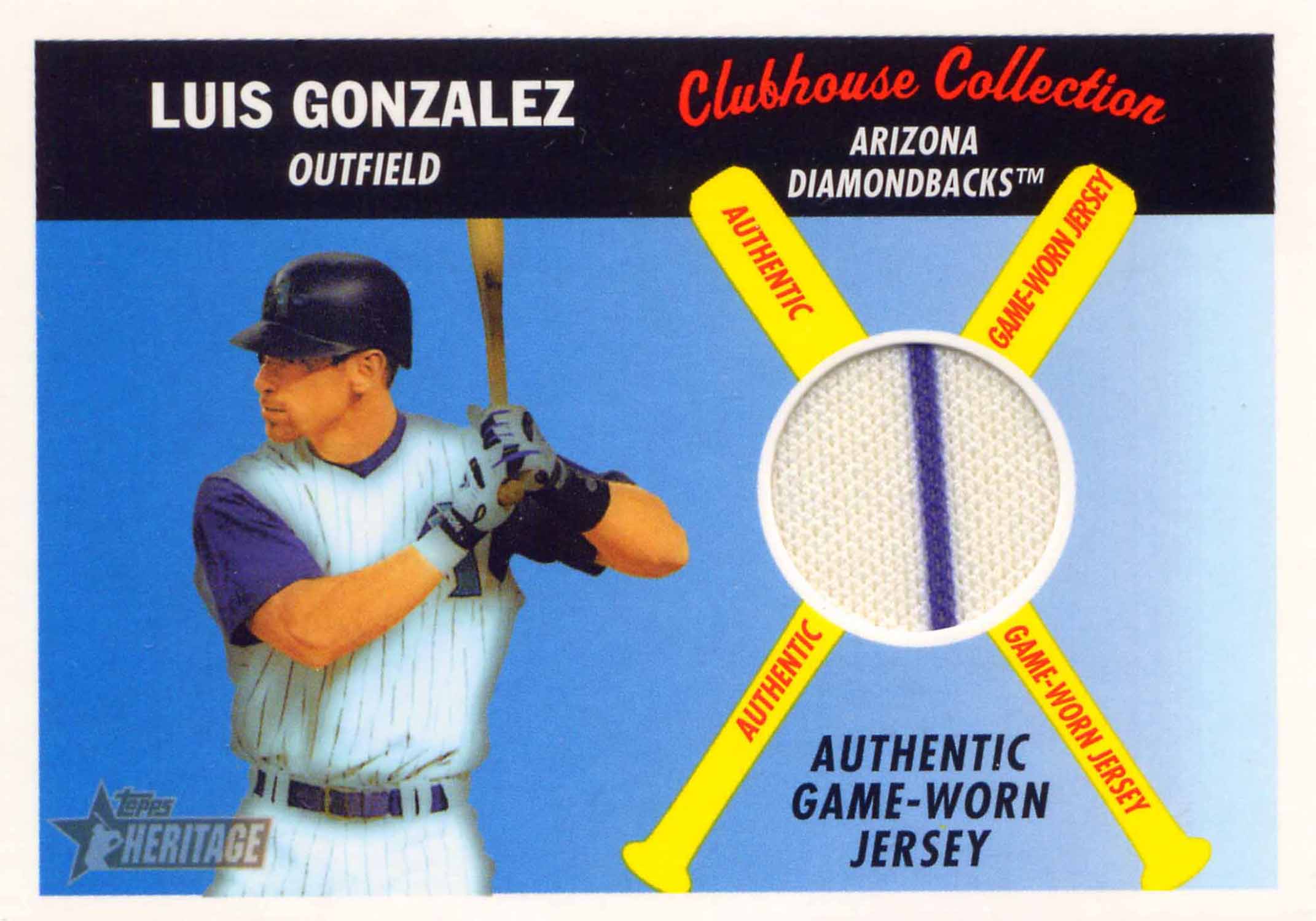 2004 Topps Heritage Clubhouse Collection Relics Jersey